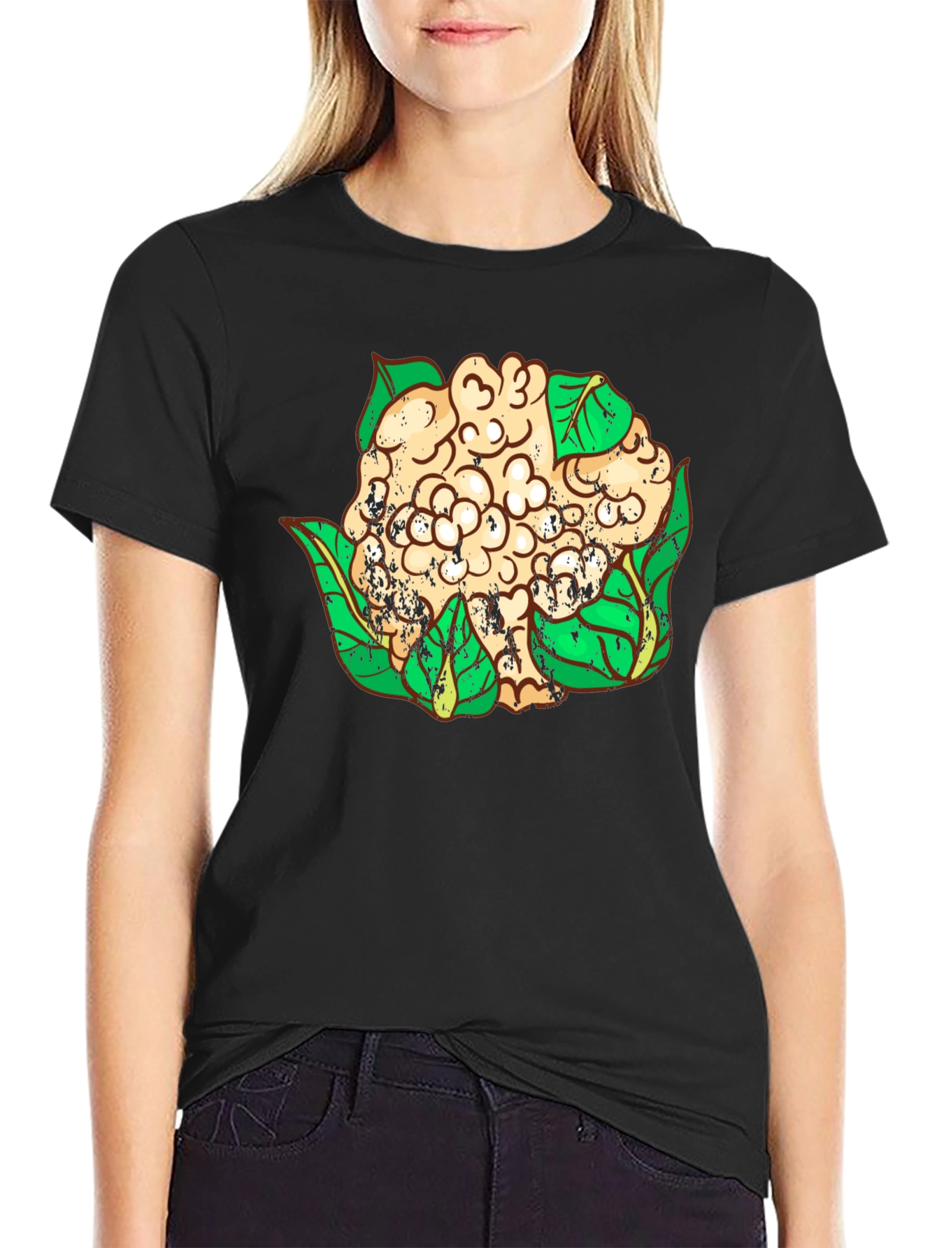 Cauliflower Graphic T-Shirt - Unique Vegan Style