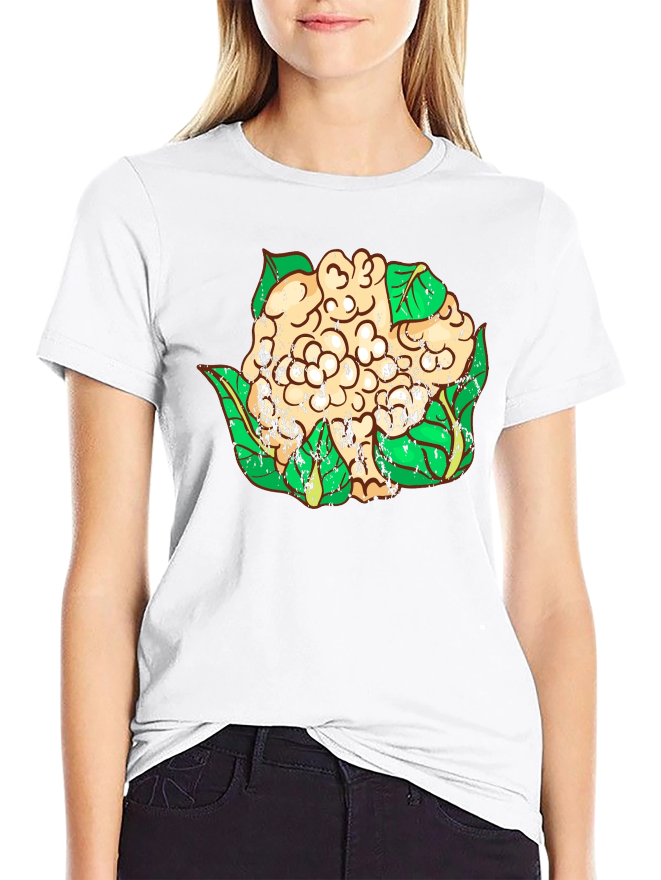 Cauliflower Graphic T-Shirt - Unique Vegan Style