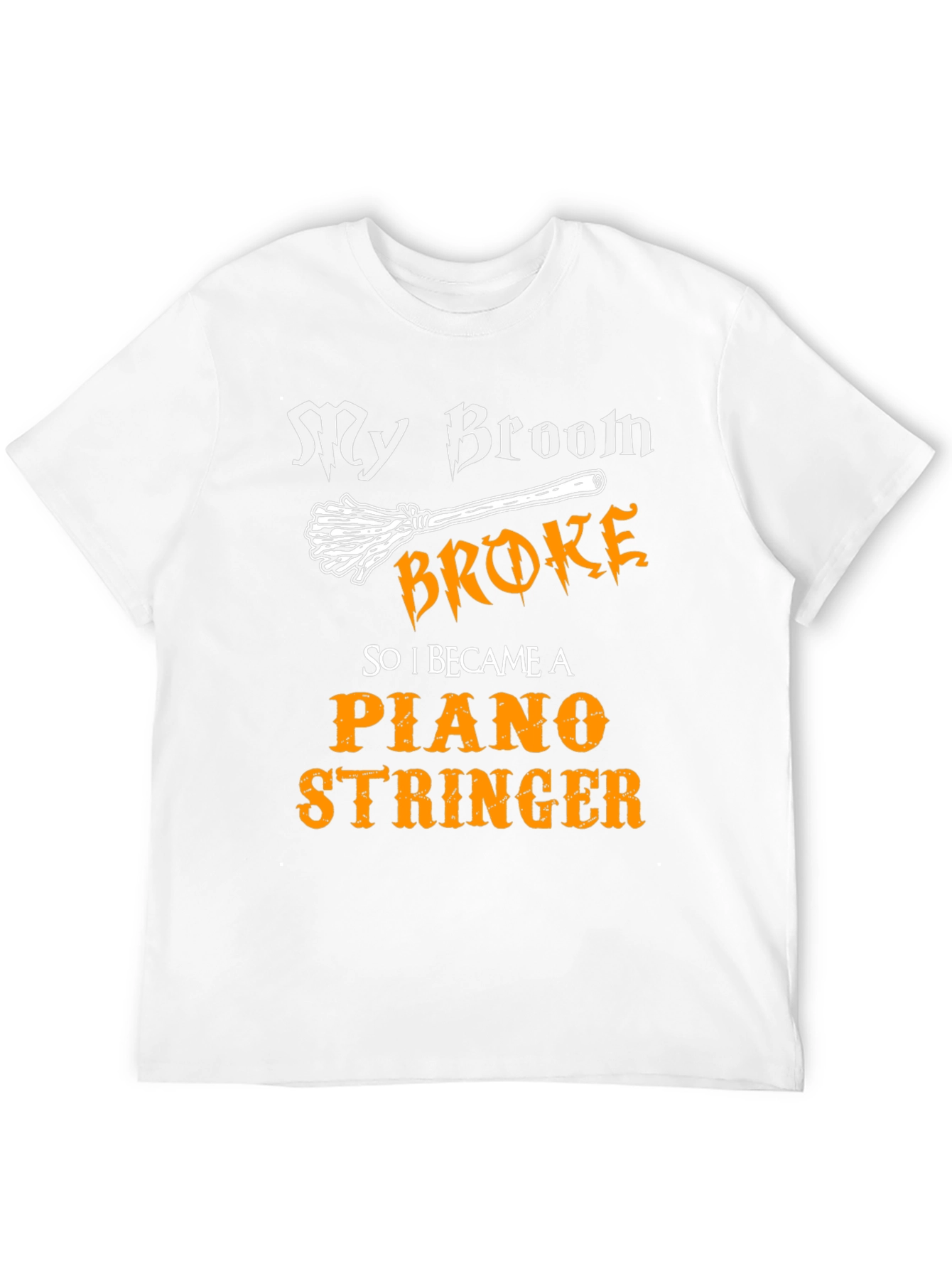 Funny Halloween Piano Stringer T-Shirt