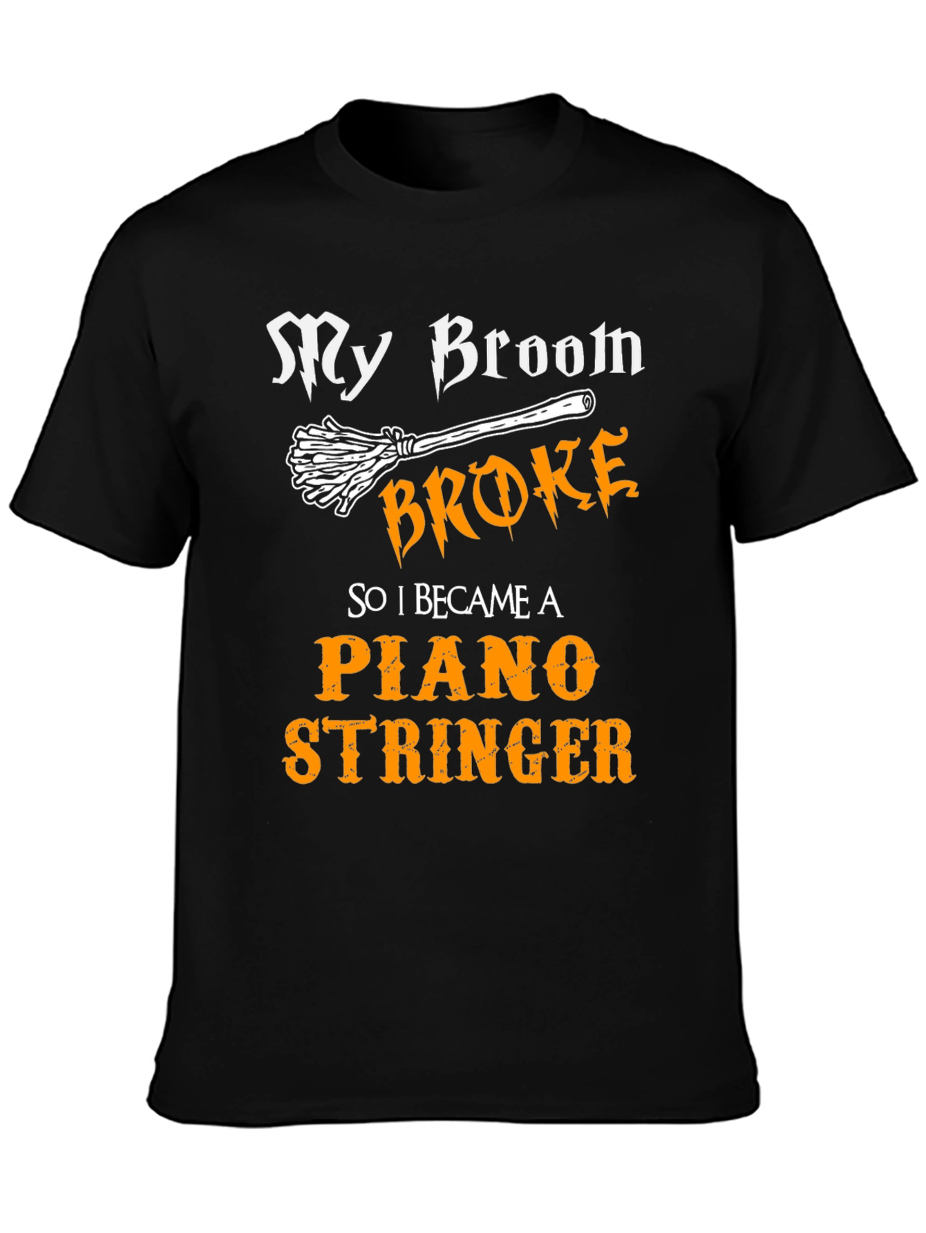 Funny Halloween Piano Stringer T-Shirt