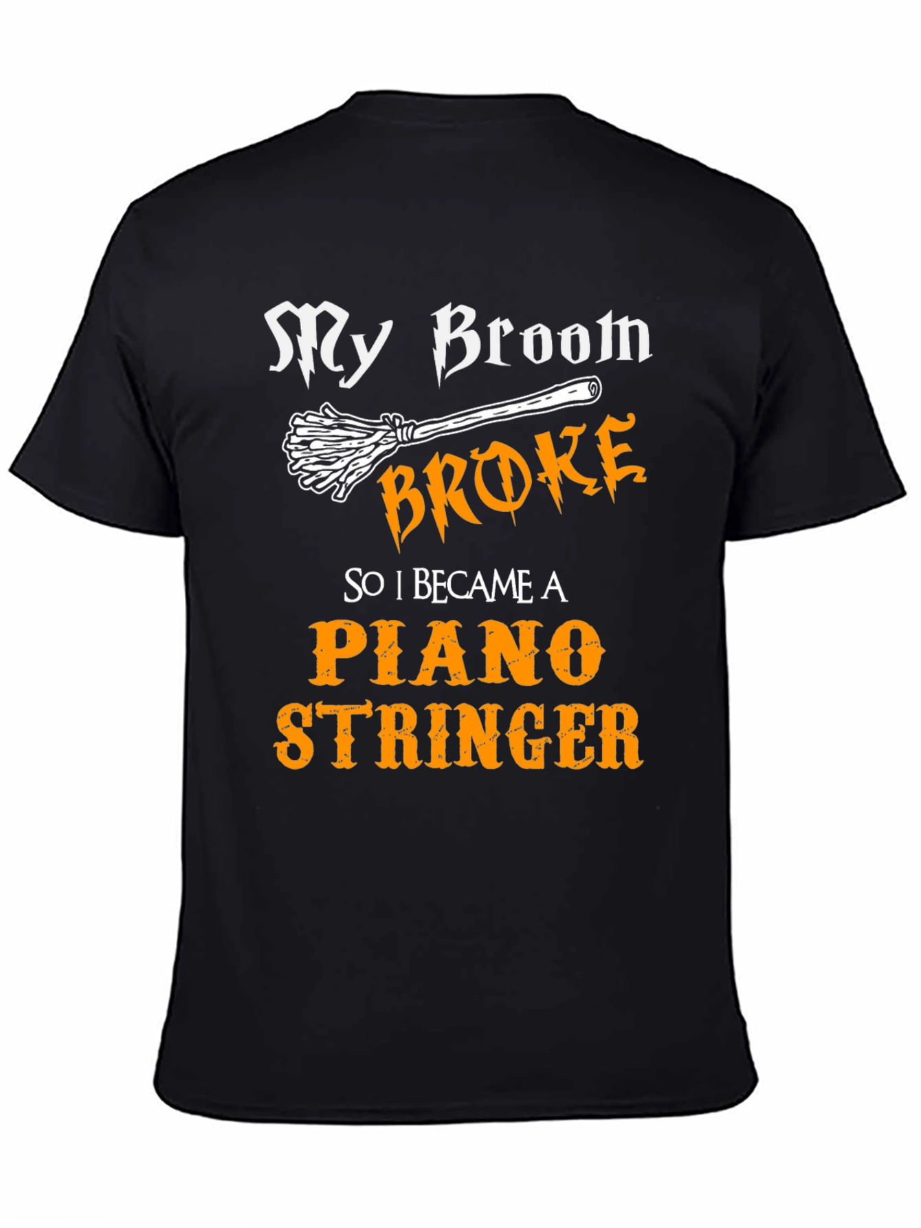 Funny Halloween Piano Stringer T-Shirt