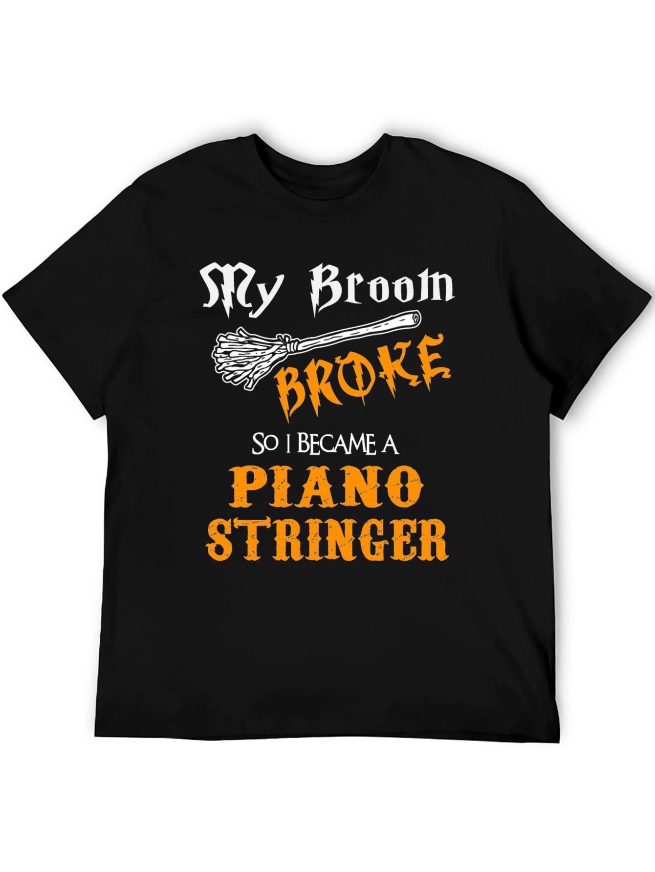 Funny Halloween Piano Stringer T-Shirt
