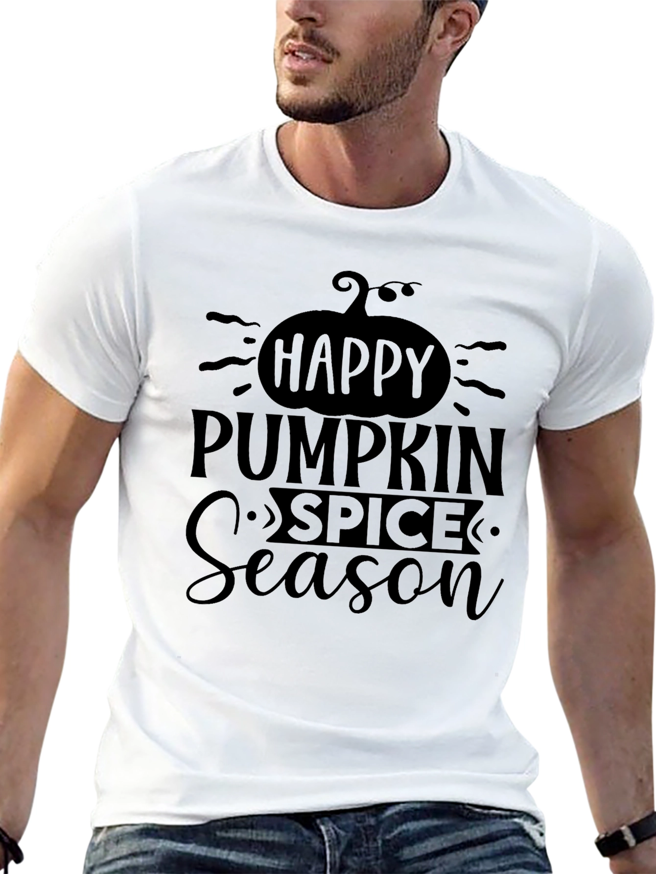 Happy Pumpkin Spice Season Black T-Shirt