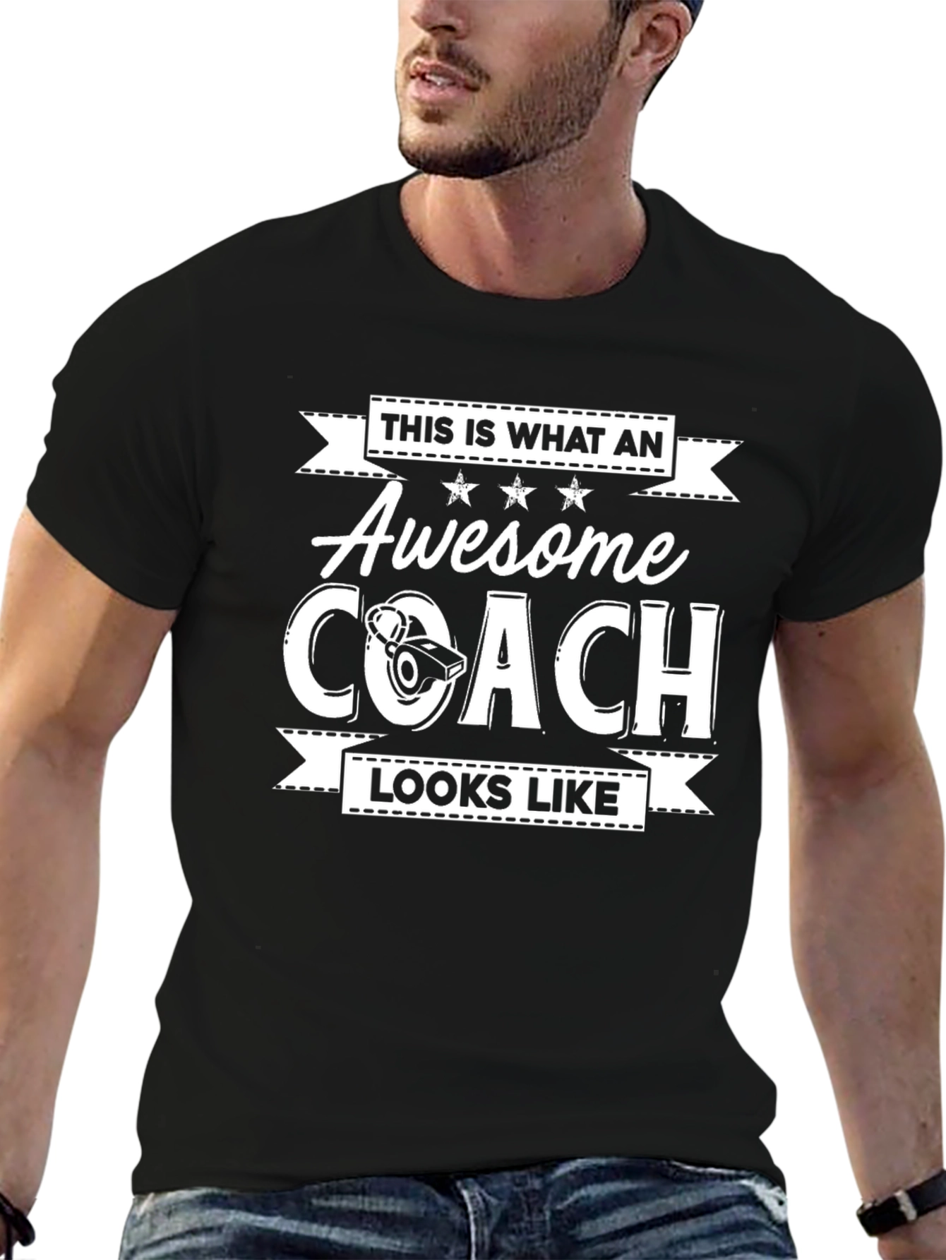 Awesome Coach Graphic T-Shirt