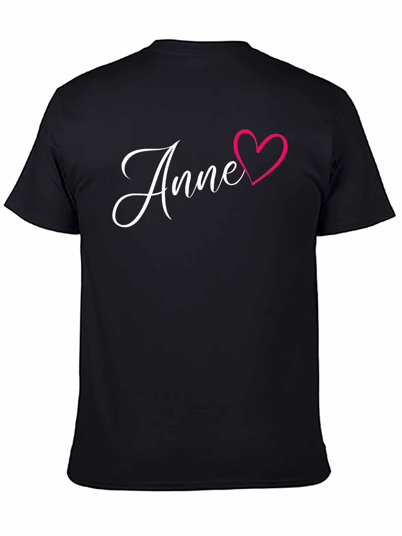 Anne Heart Graphic Black T-Shirt