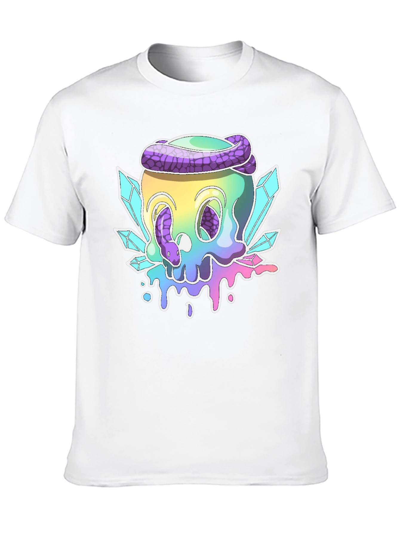 Skull & Snake Graphic T-Shirt