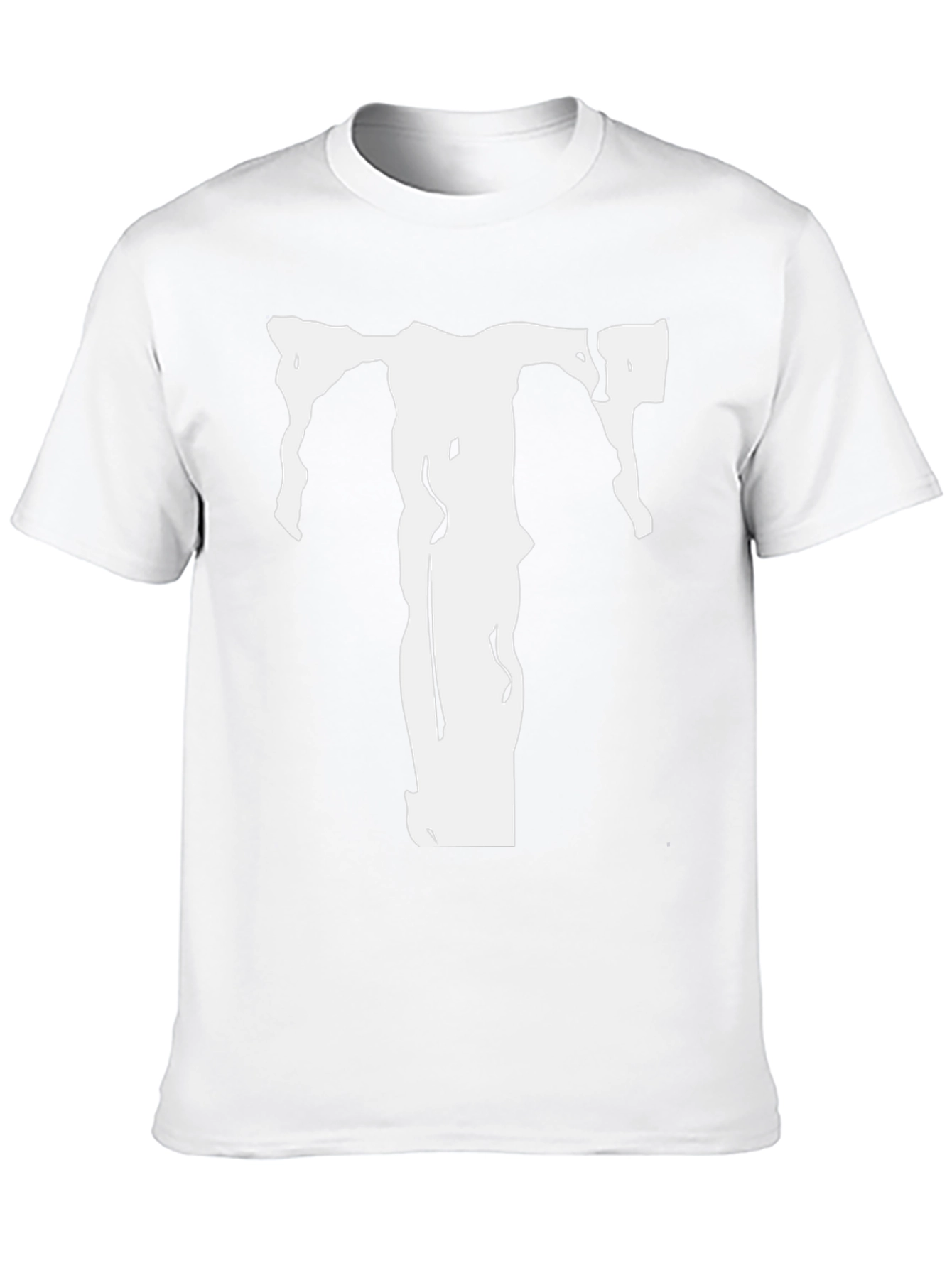 Black T-Shirt with White T Graphic