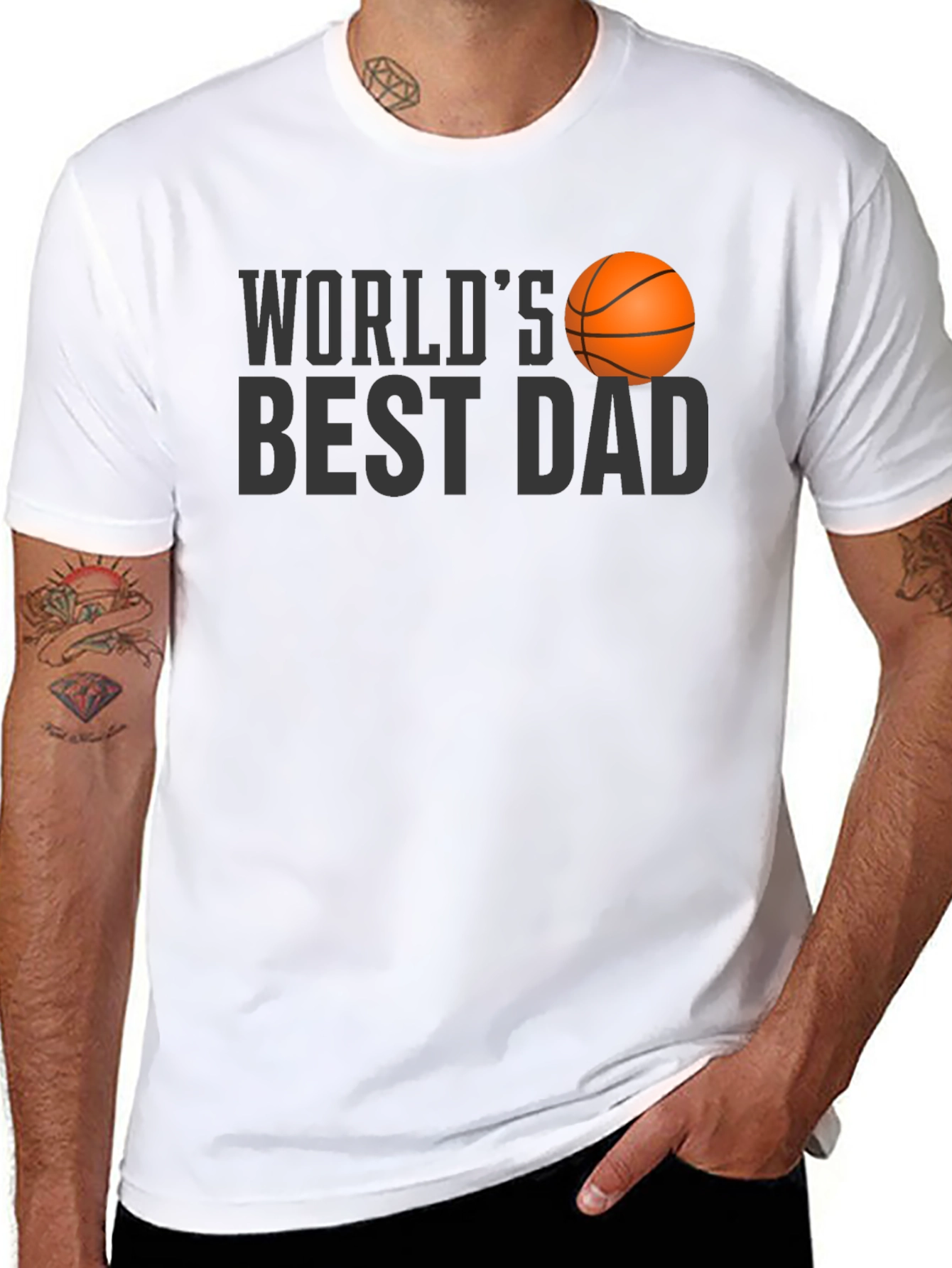 Worlds Best Dad Basketball T-Shirt
