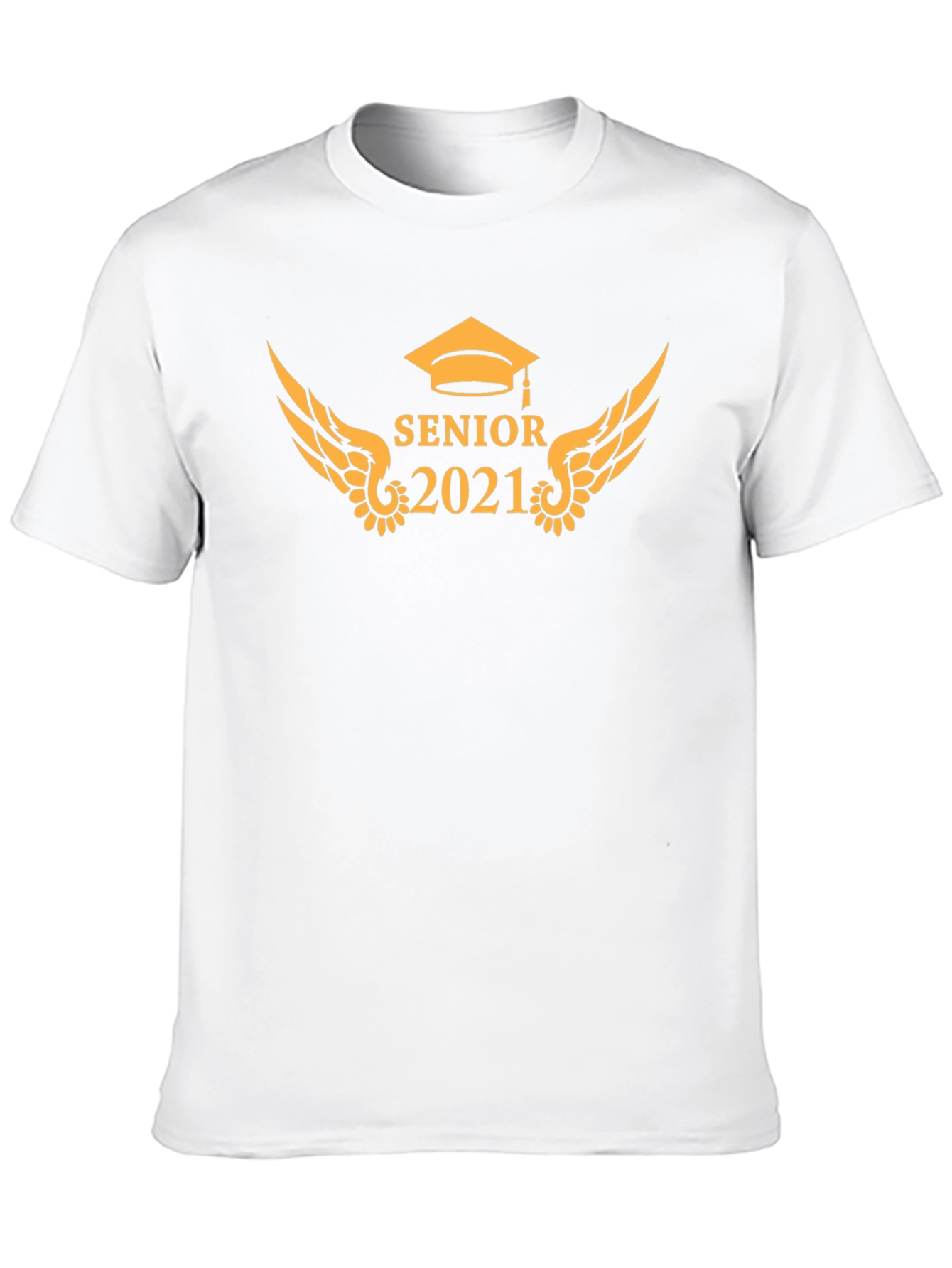 Senior 2021 Black Graphic T-Shirt