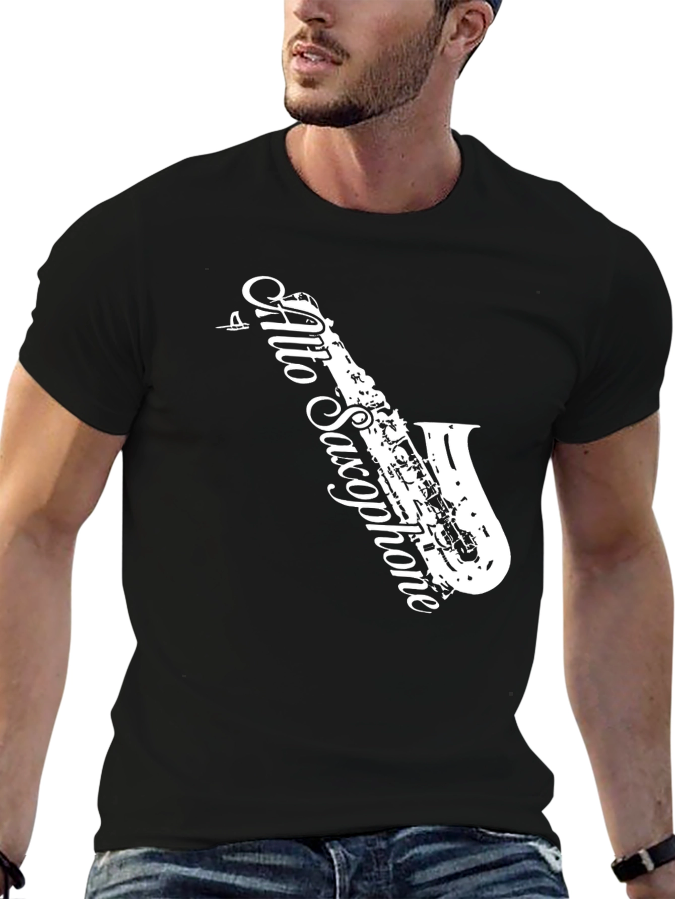 Alto Saxophone Graphic T-Shirt - Music Lover Tee