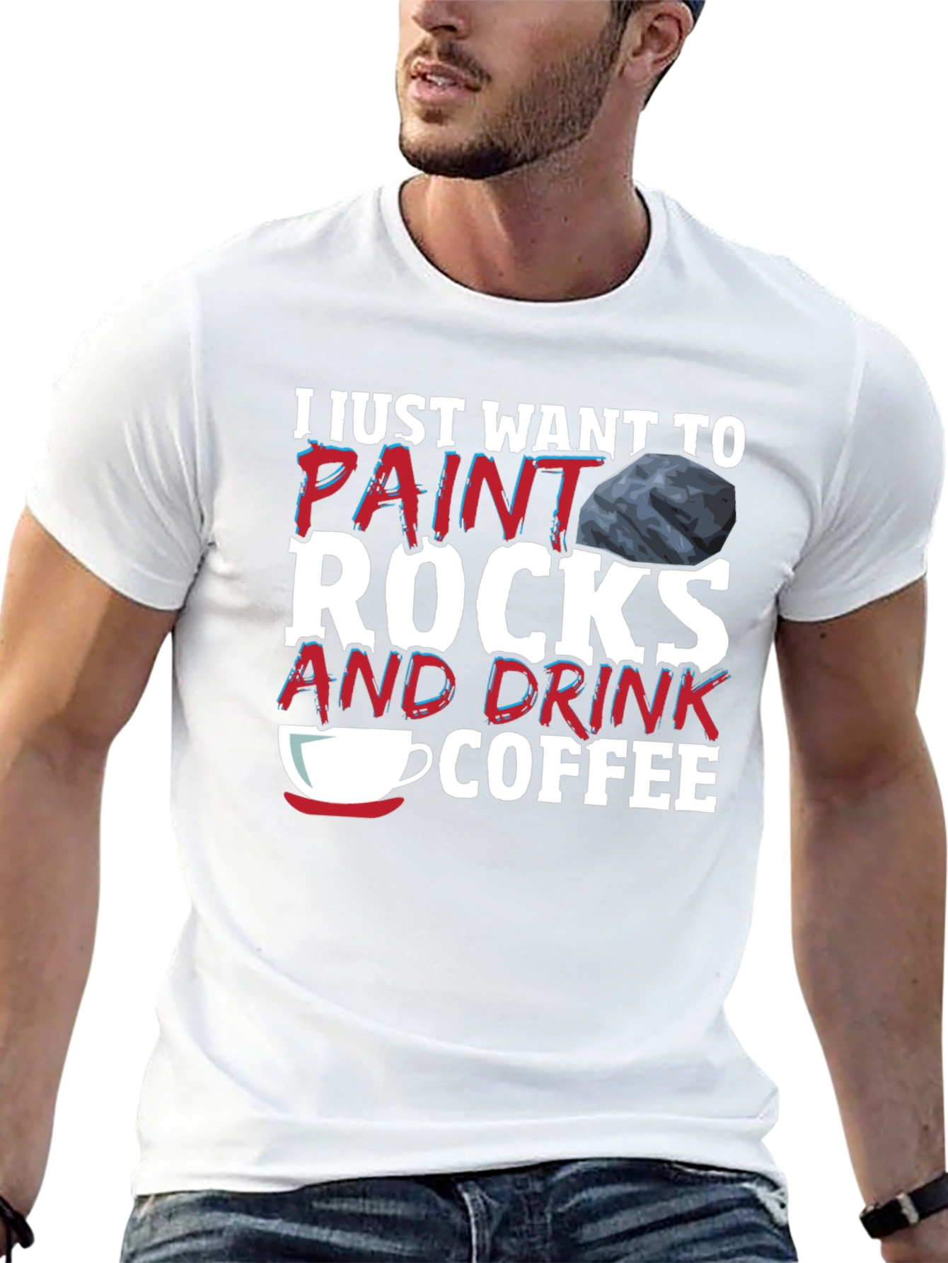 Paint Rocks and Drink Coffee T-Shirt