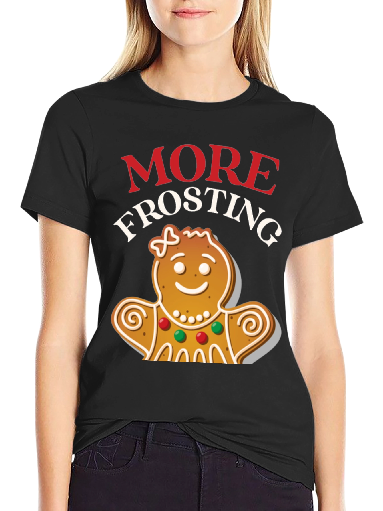 More Frosting Gingerbread Christmas Graphic Tee