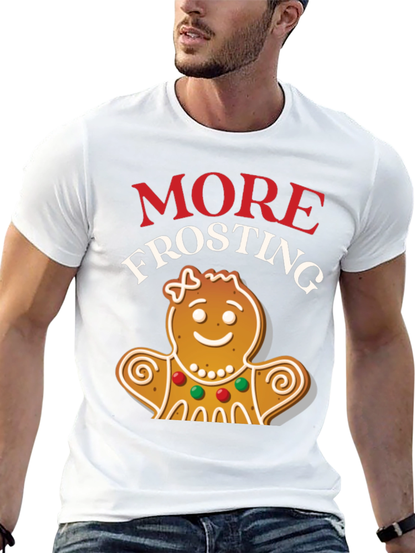 More Frosting Gingerbread Christmas Graphic Tee