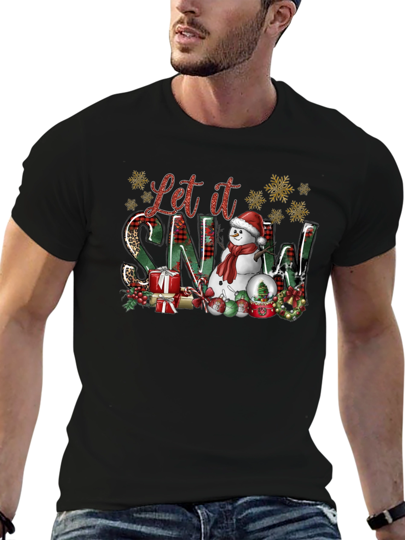 Festive Let it Snow Christmas T-Shirt