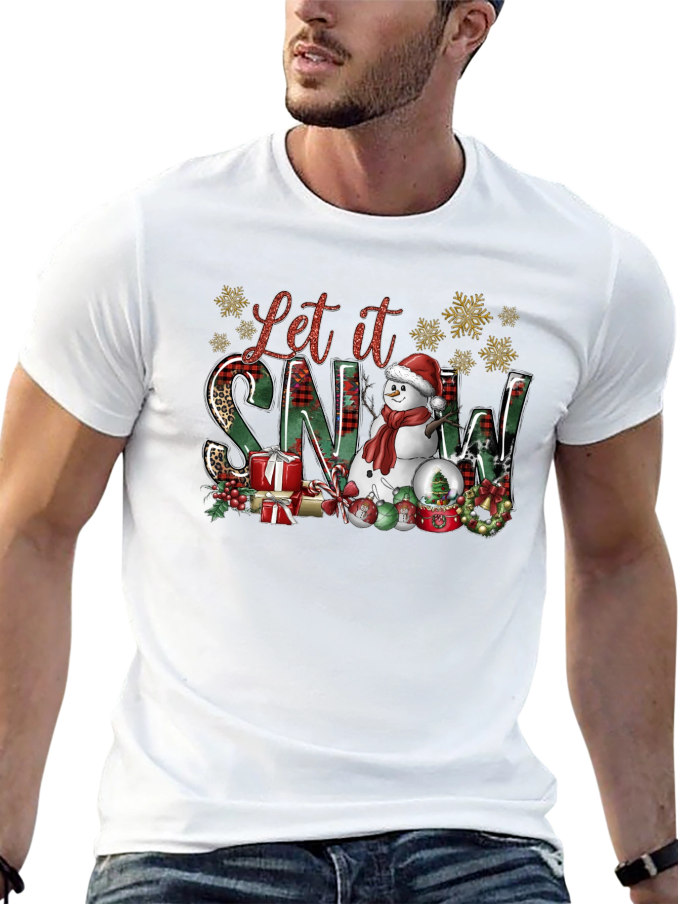 Festive Let it Snow Christmas T-Shirt