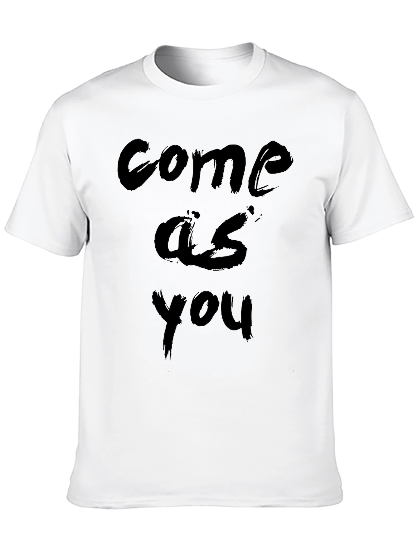Come As You Are Black Tee