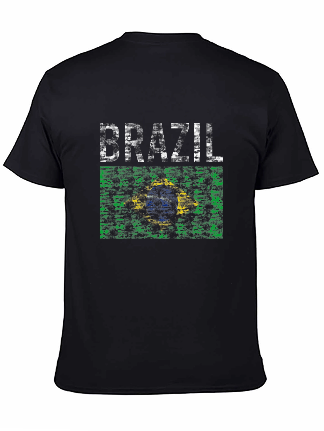 Brazil Flag T-Shirt - Distressed Graphic Tee