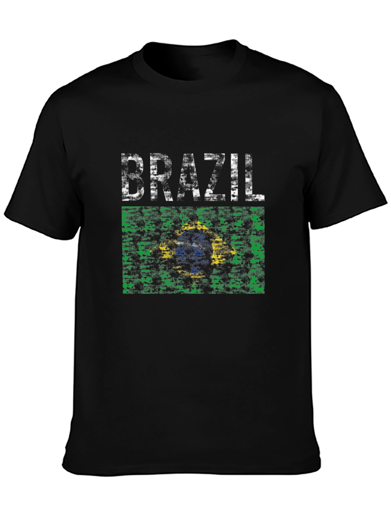 Brazil Flag T-Shirt - Distressed Graphic Tee
