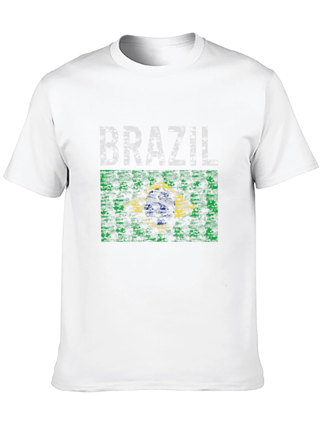 Brazil Flag T-Shirt - Distressed Graphic Tee