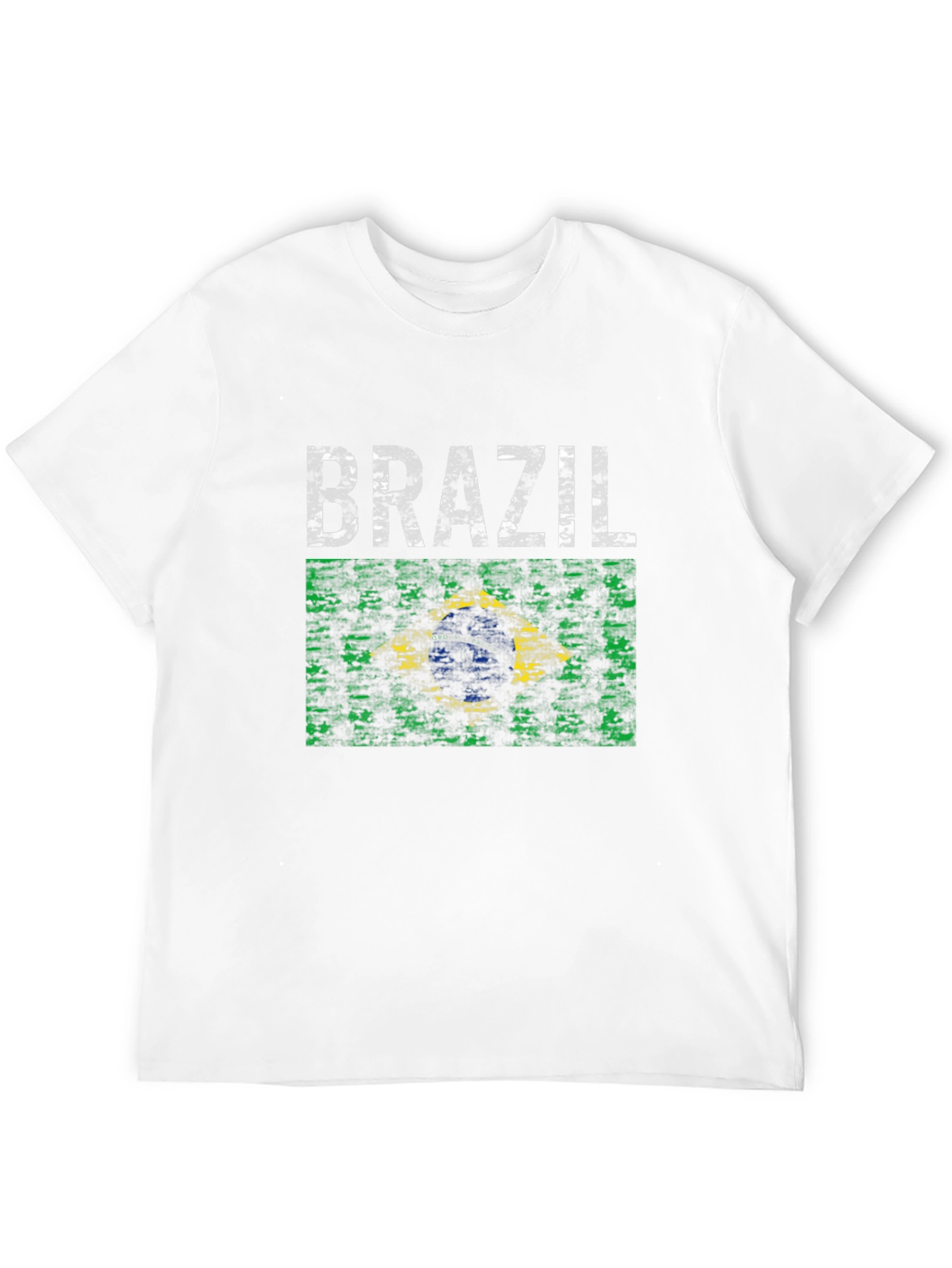 Brazil Flag T-Shirt - Distressed Graphic Tee