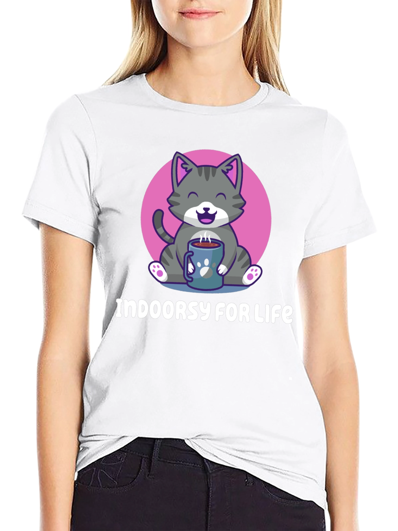 Indoor Cat Lover T-Shirt - Cozy & Cute