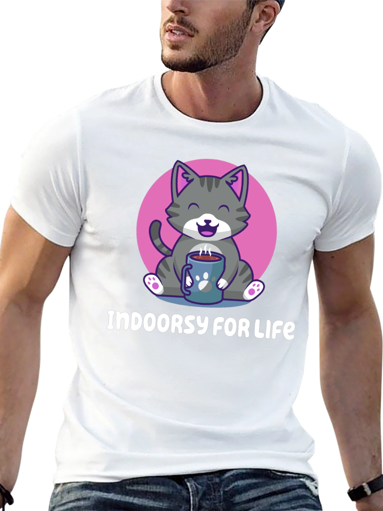 Indoor Cat Lover T-Shirt - Cozy & Cute