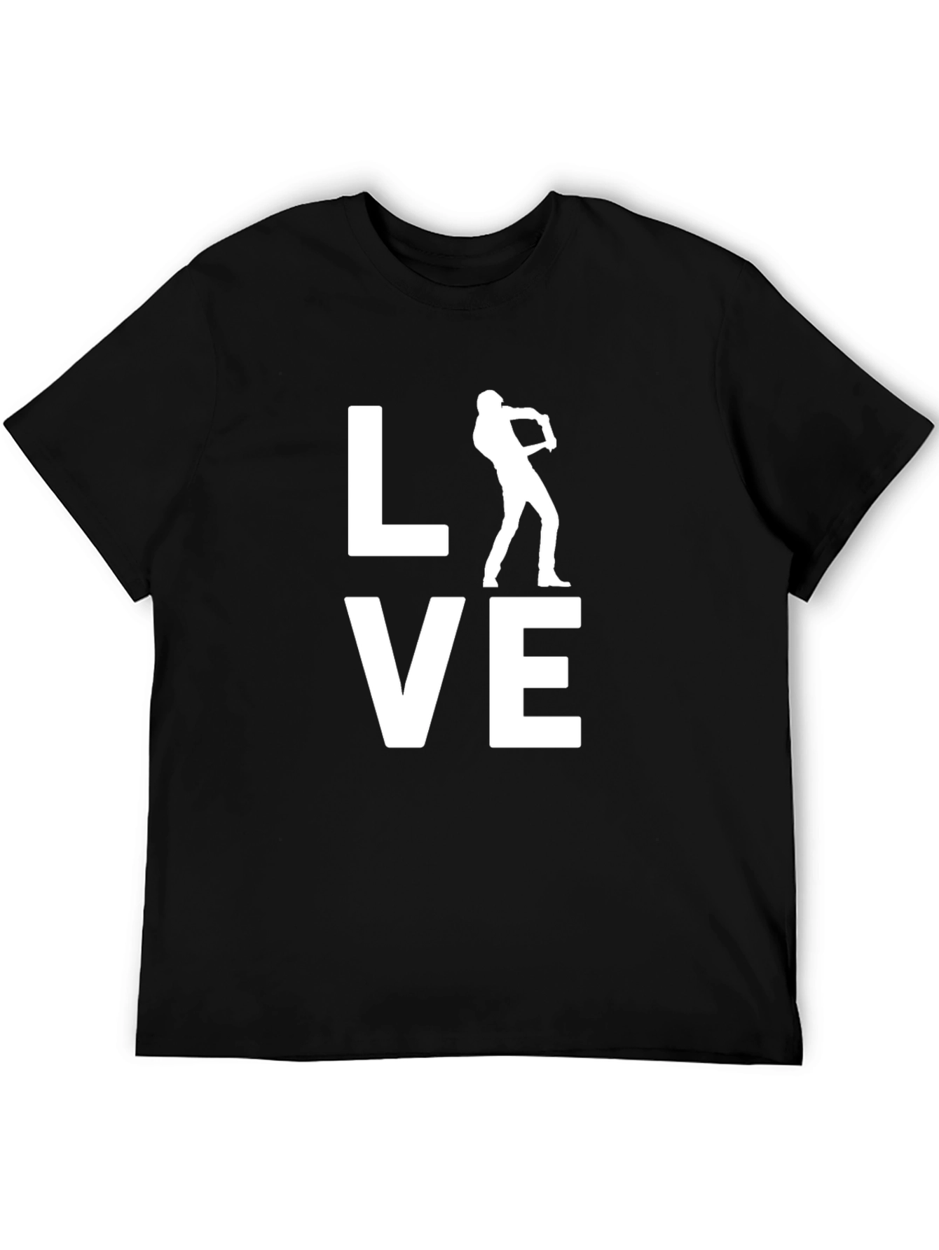 Love Baseball Black T-Shirt