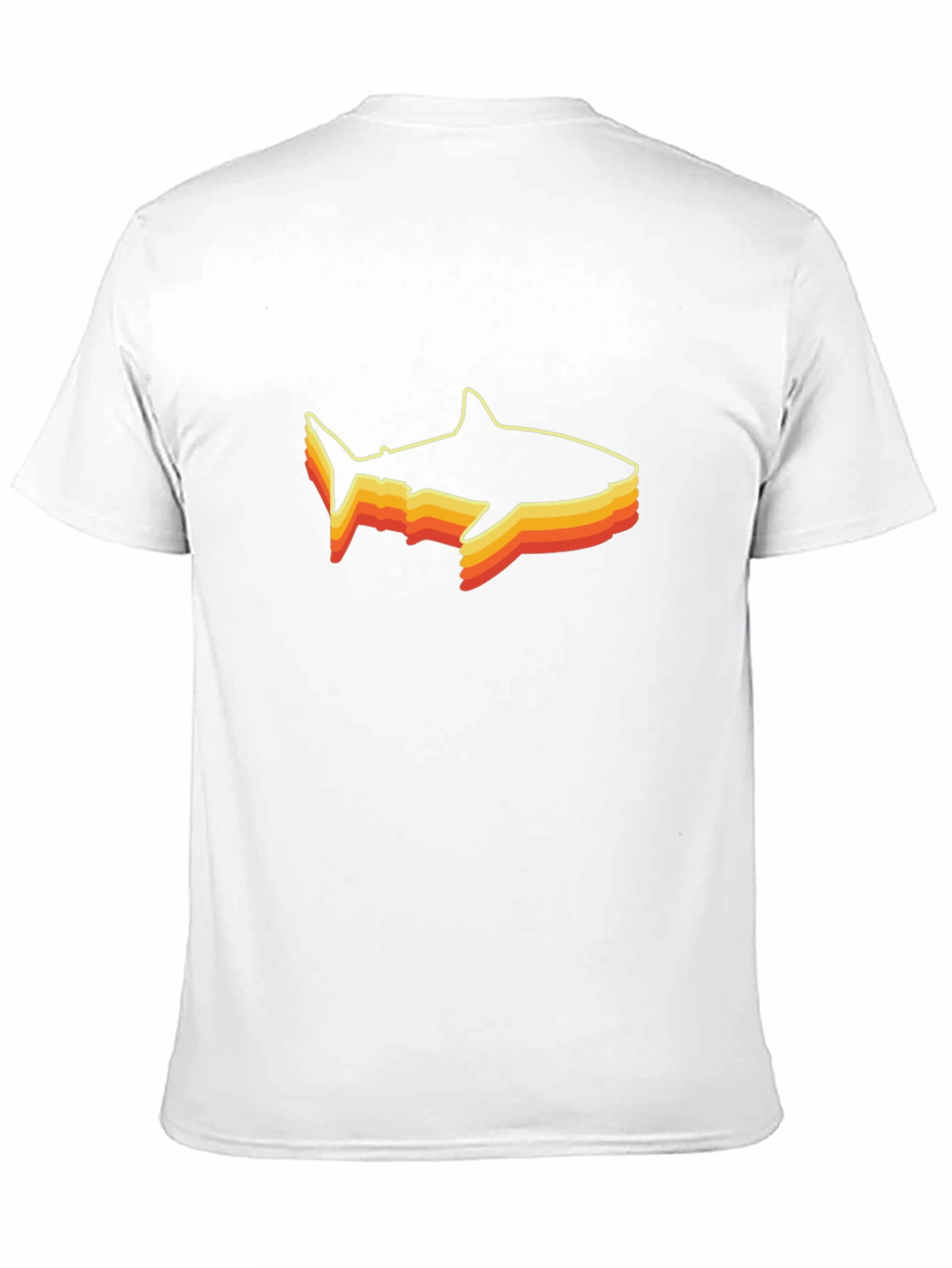 Retro Shark Graphic Black T-Shirt