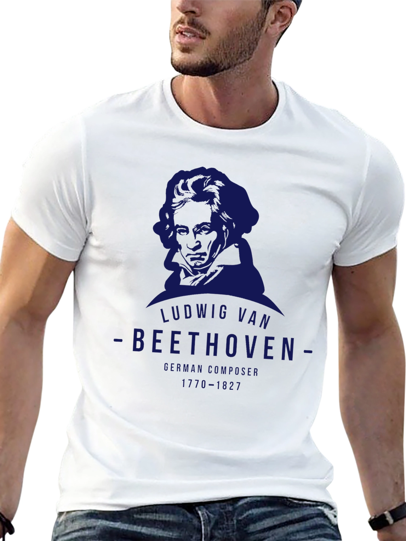 Ludwig Van Beethoven Graphic T-Shirt - German Composer Tee