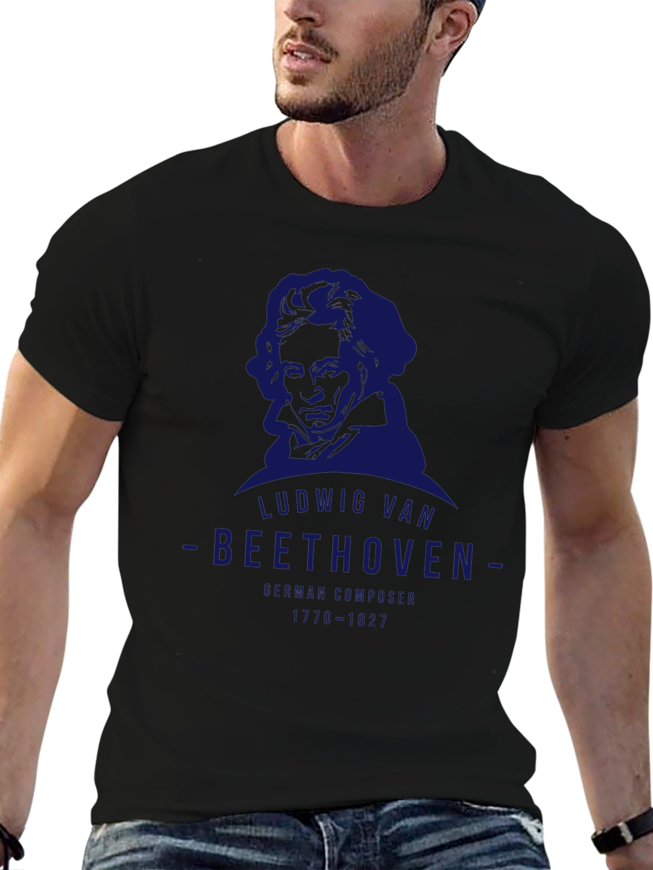 Ludwig Van Beethoven Graphic T-Shirt - German Composer Tee