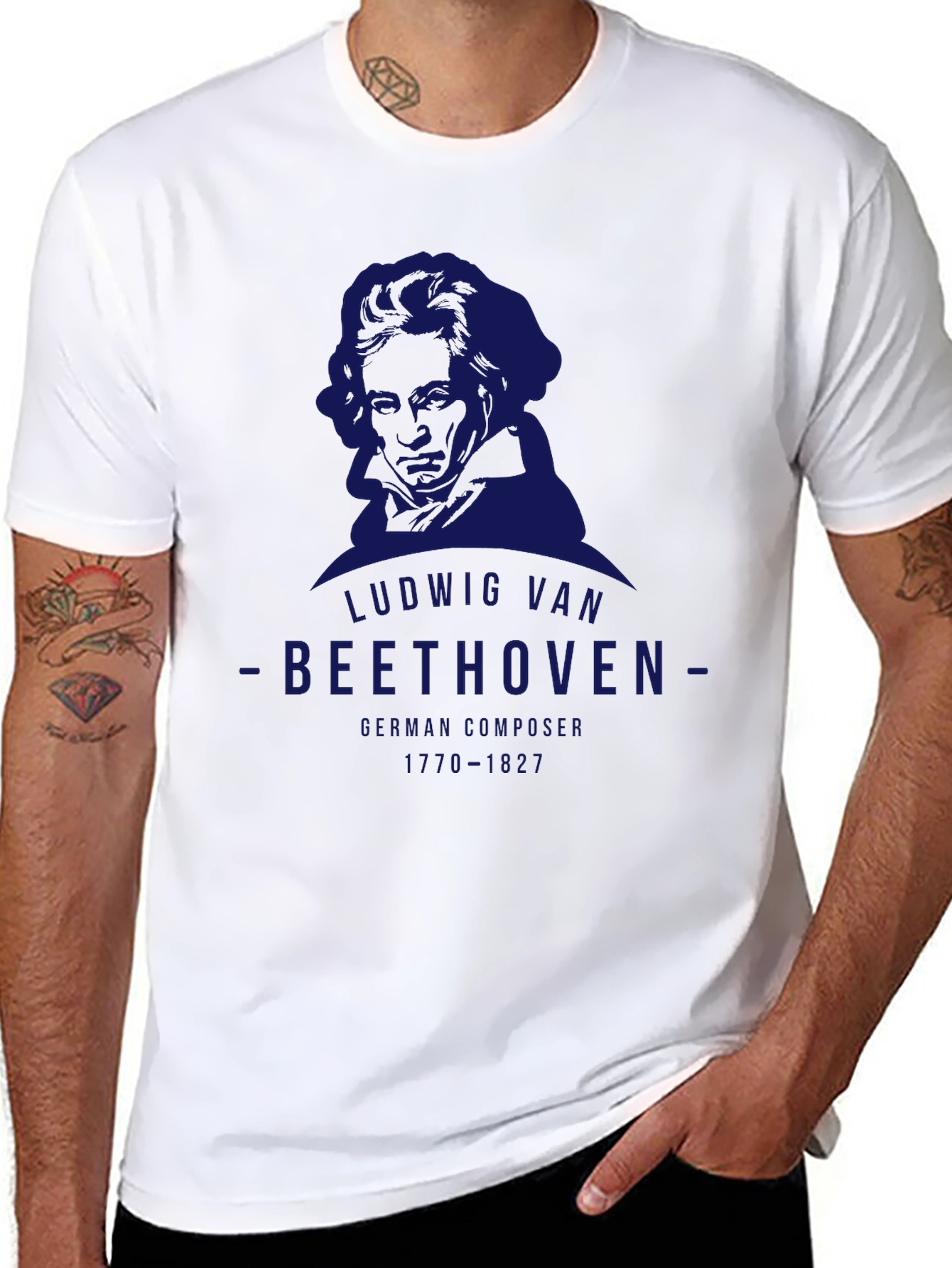 Ludwig Van Beethoven Graphic T-Shirt - German Composer Tee
