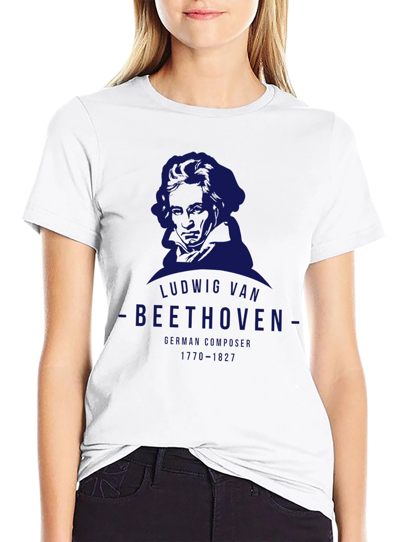 Ludwig Van Beethoven Graphic T-Shirt - German Composer Tee
