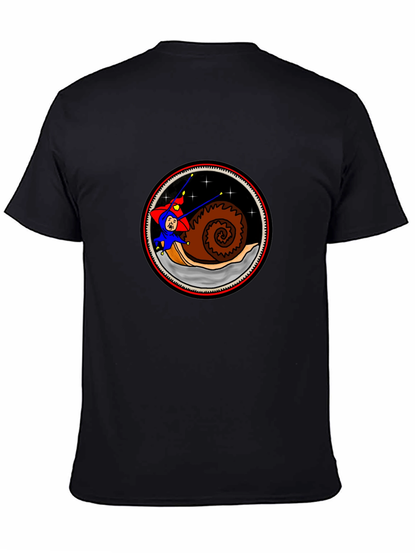 Snail Rider Graphic Tee - Unique Cartoon Design