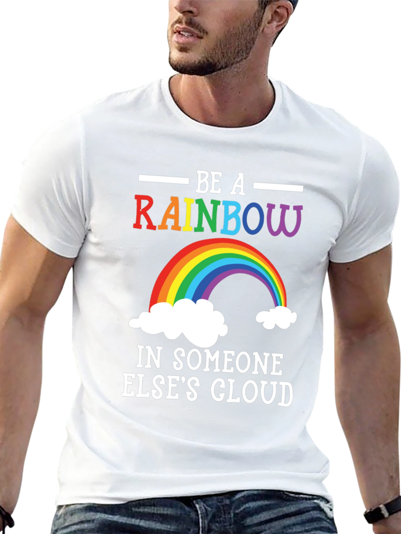Rainbow Graphic T-Shirt - Be A Rainbow