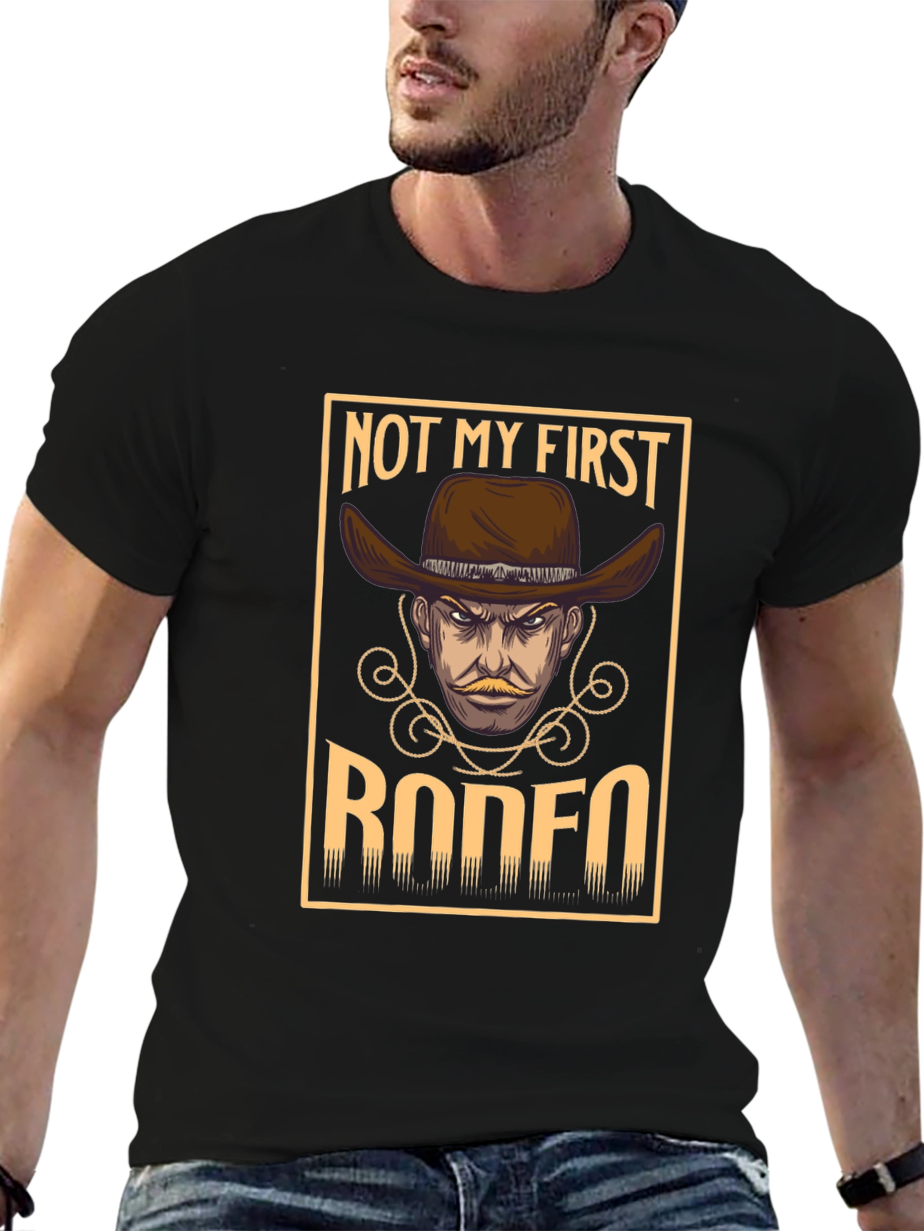 Not My First Rodeo Graphic Tee - Cowboy T-Shirt
