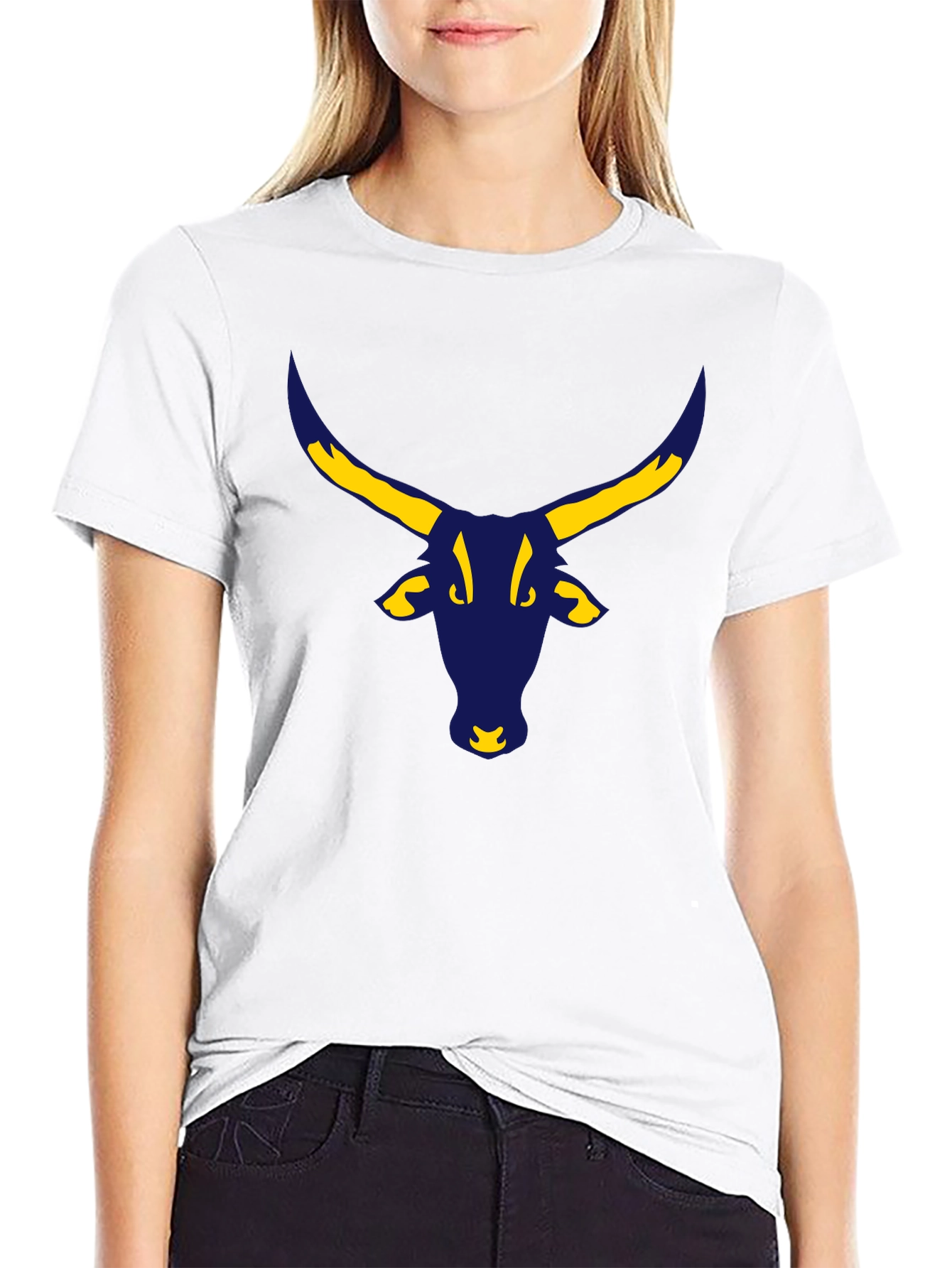 Bull Graphic Black Tee - Modern Style