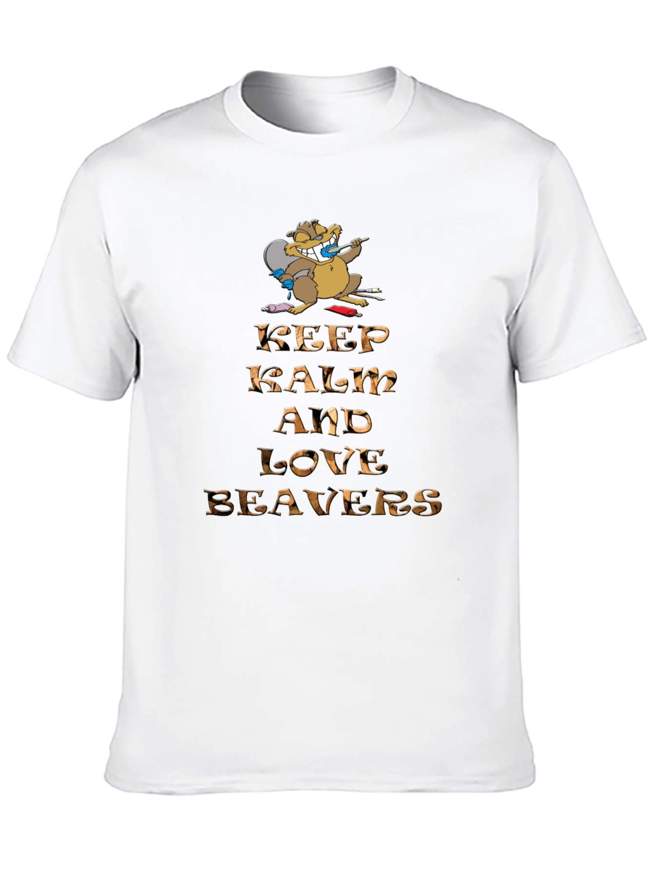 Keep Calm and Love Beavers Graphic Tee