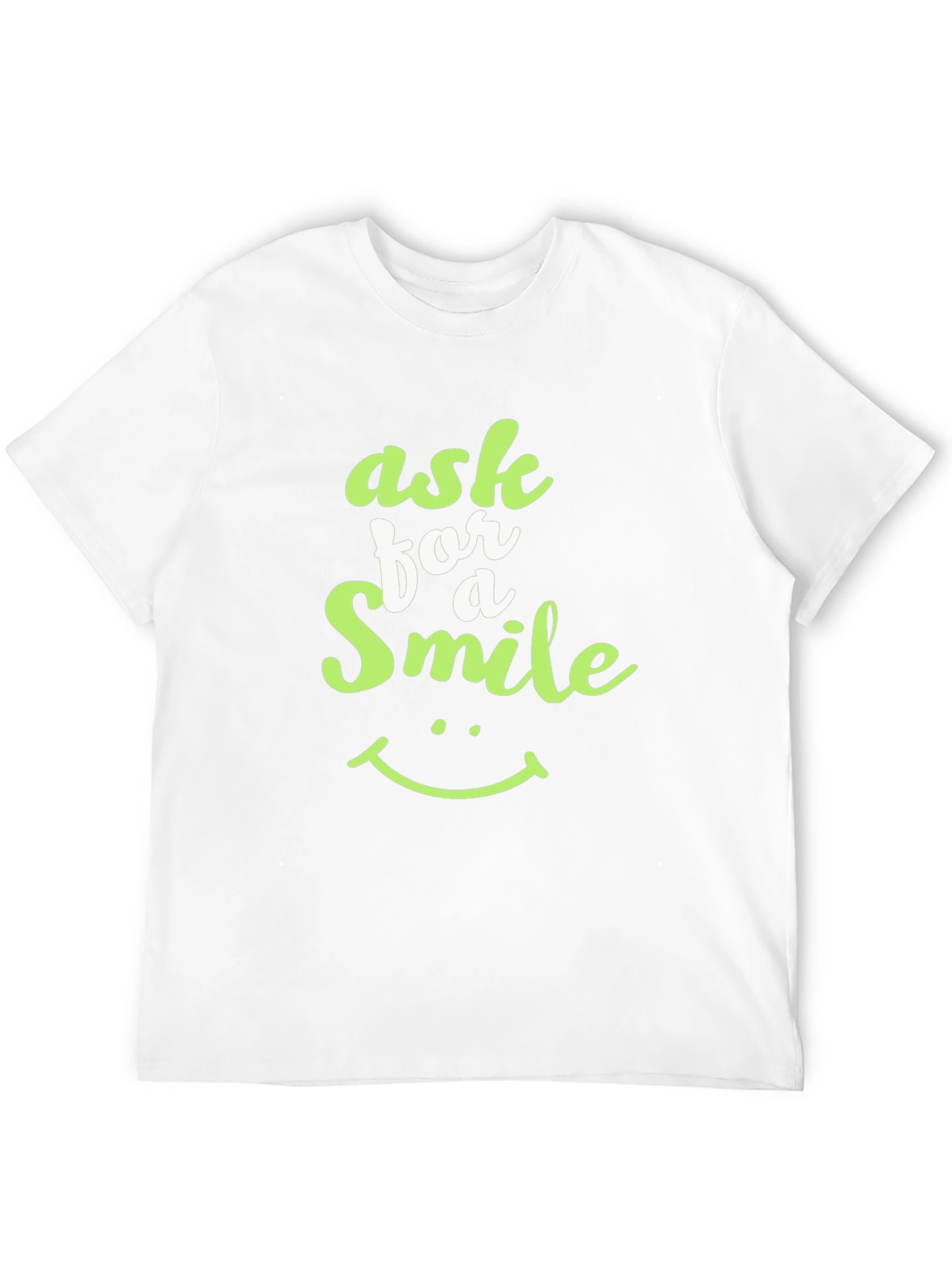 Ask For A Smile Black Graphic Tee