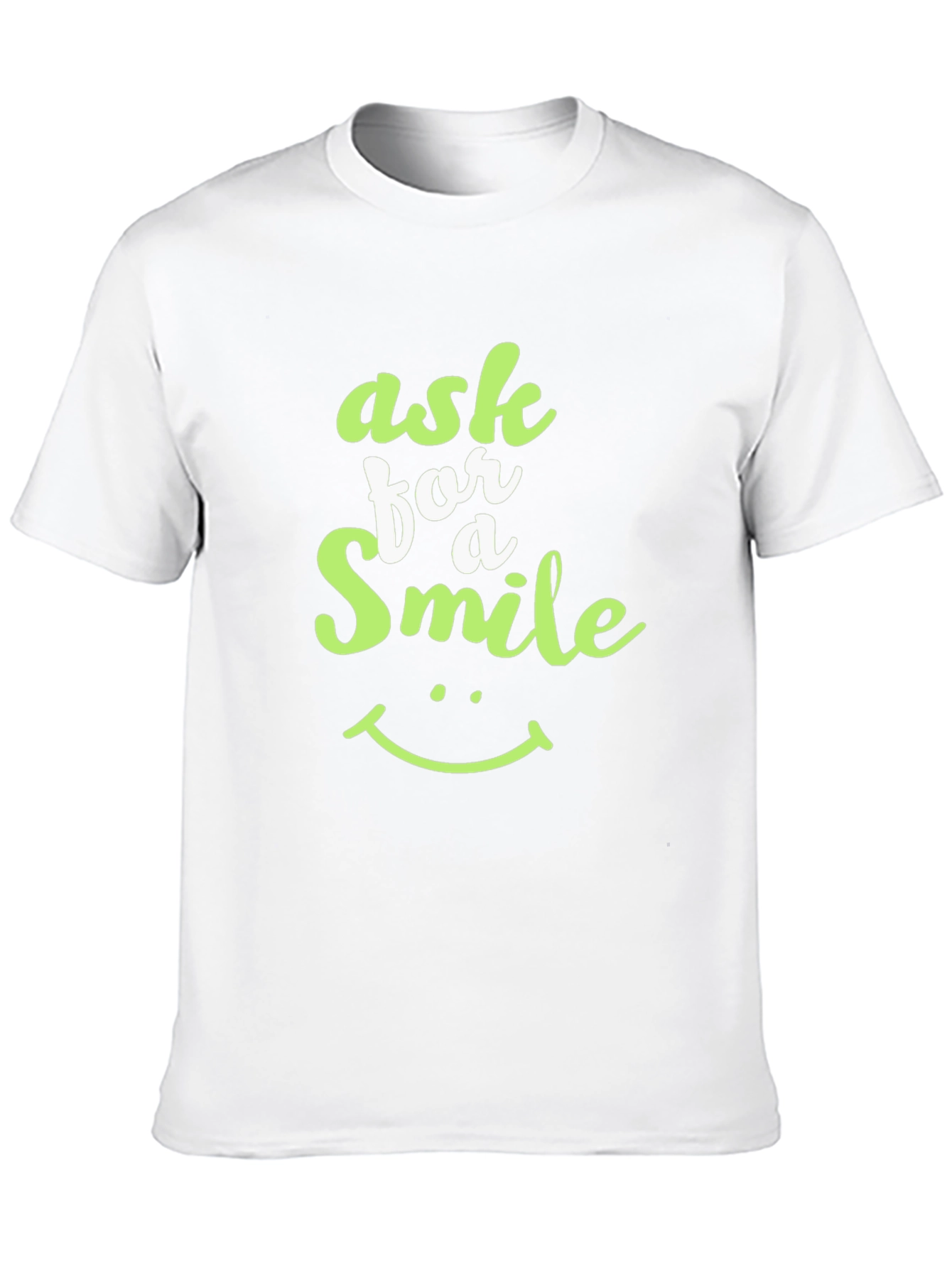 Ask For A Smile Black Graphic Tee