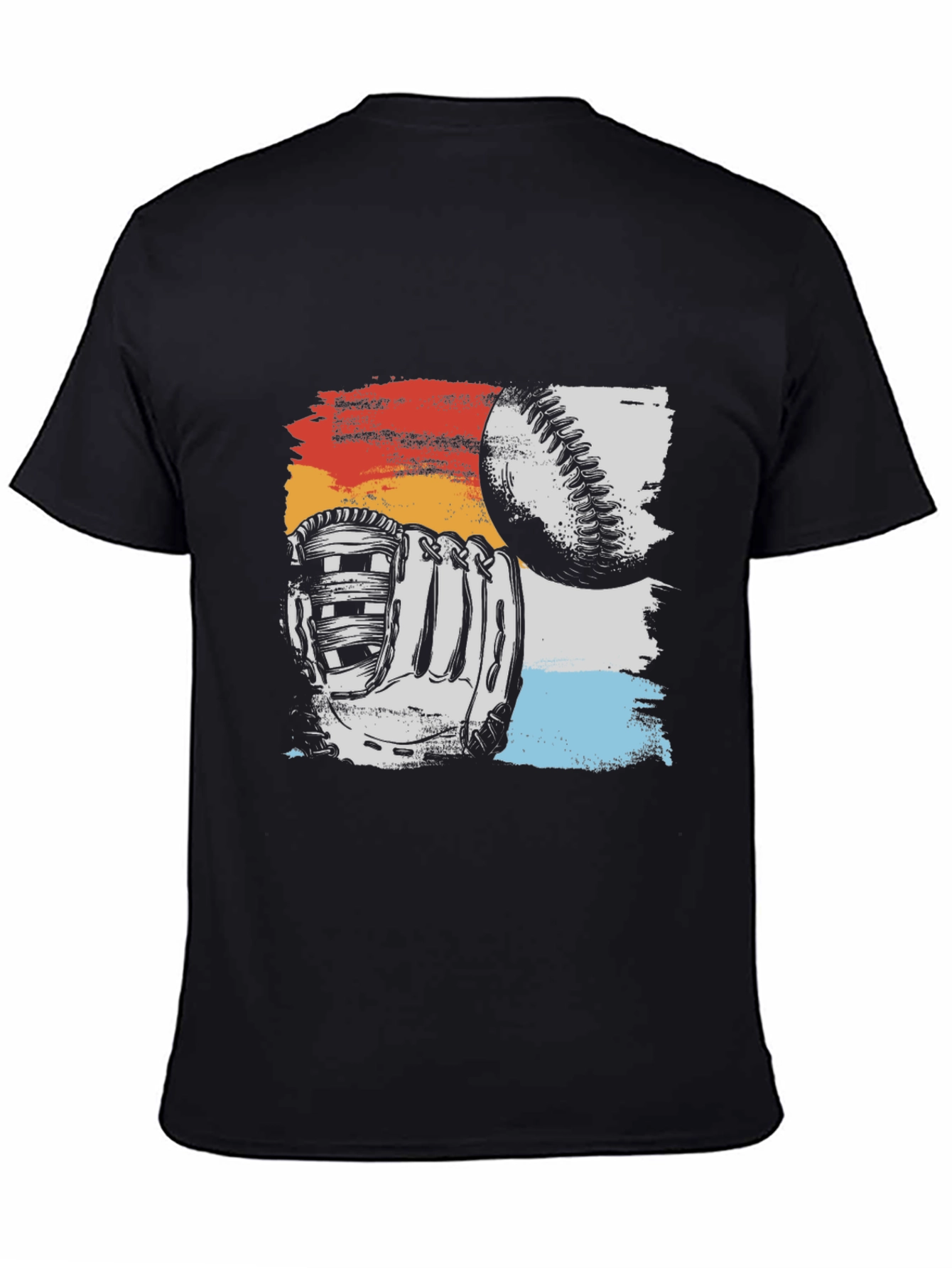 Baseball Glove & Ball Graphic T-Shirt