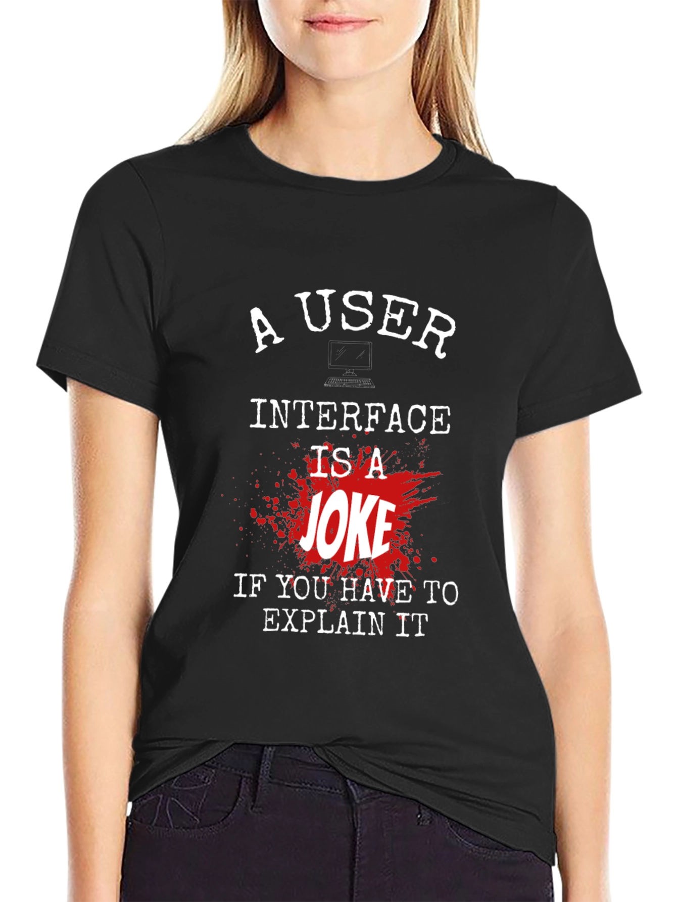 Funny Programmer T-Shirt: User Interface Joke