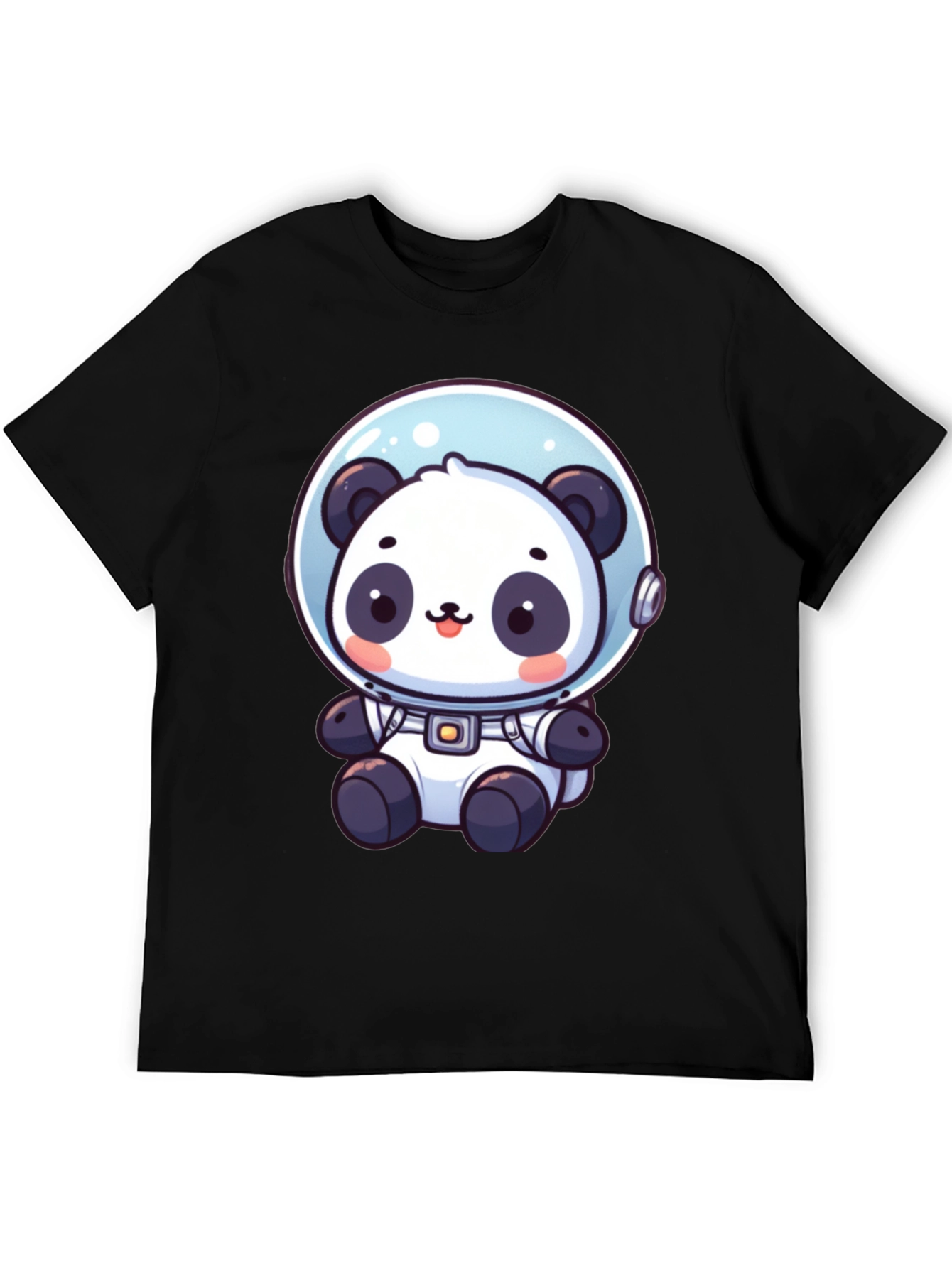 Astronaut Panda Graphic Tee - Black