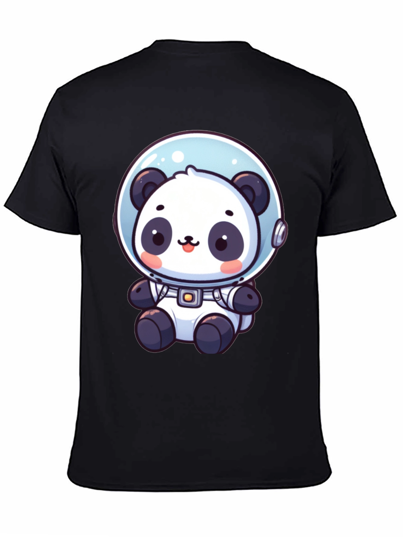 Astronaut Panda Graphic Tee - Black