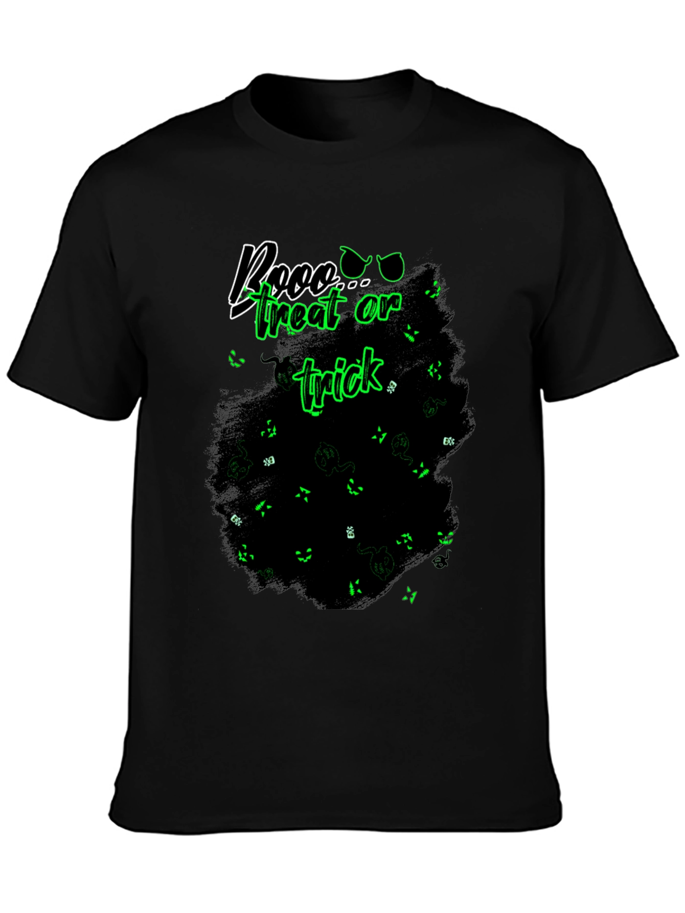 Boo Treat Or Trick Black T-Shirt