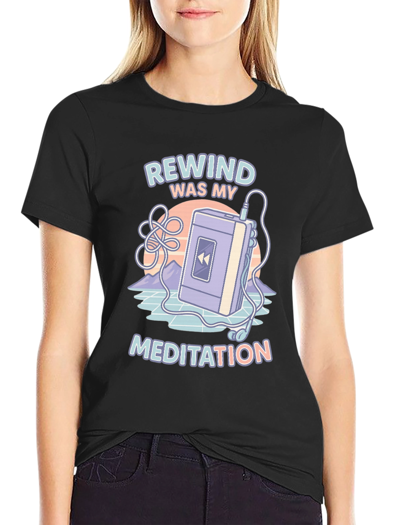 Rewind Meditation Retro T-Shirt