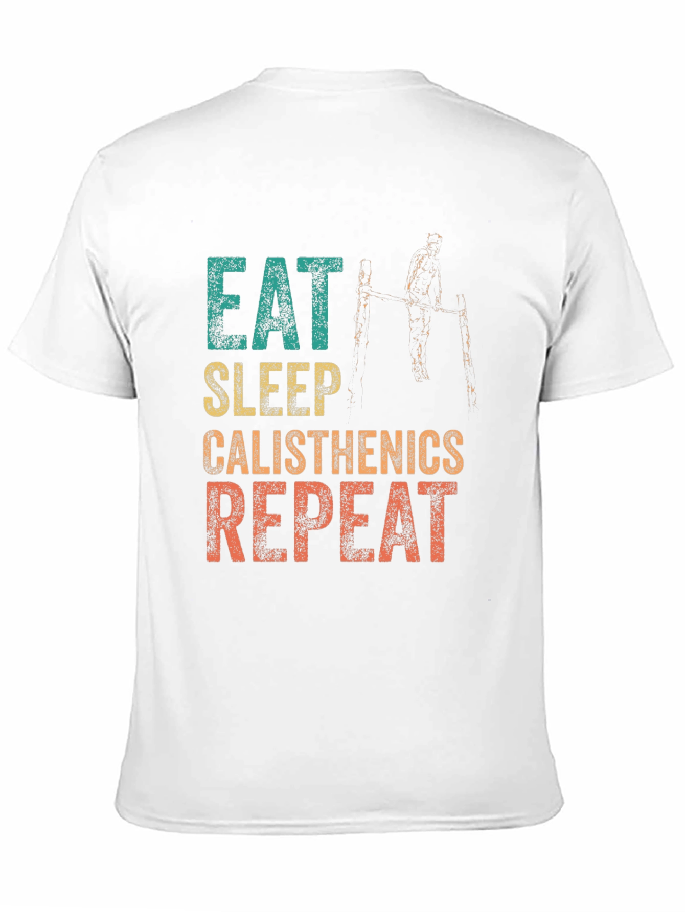 Eat Sleep Calisthenics Repeat Graphic Tee