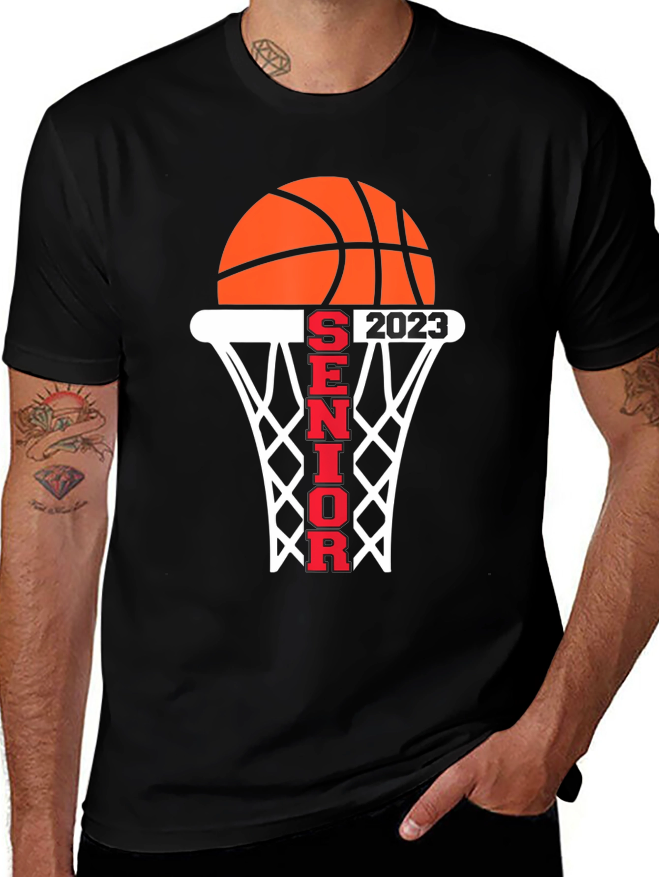 Senior 2023 Basketball Graphic T-Shirt
