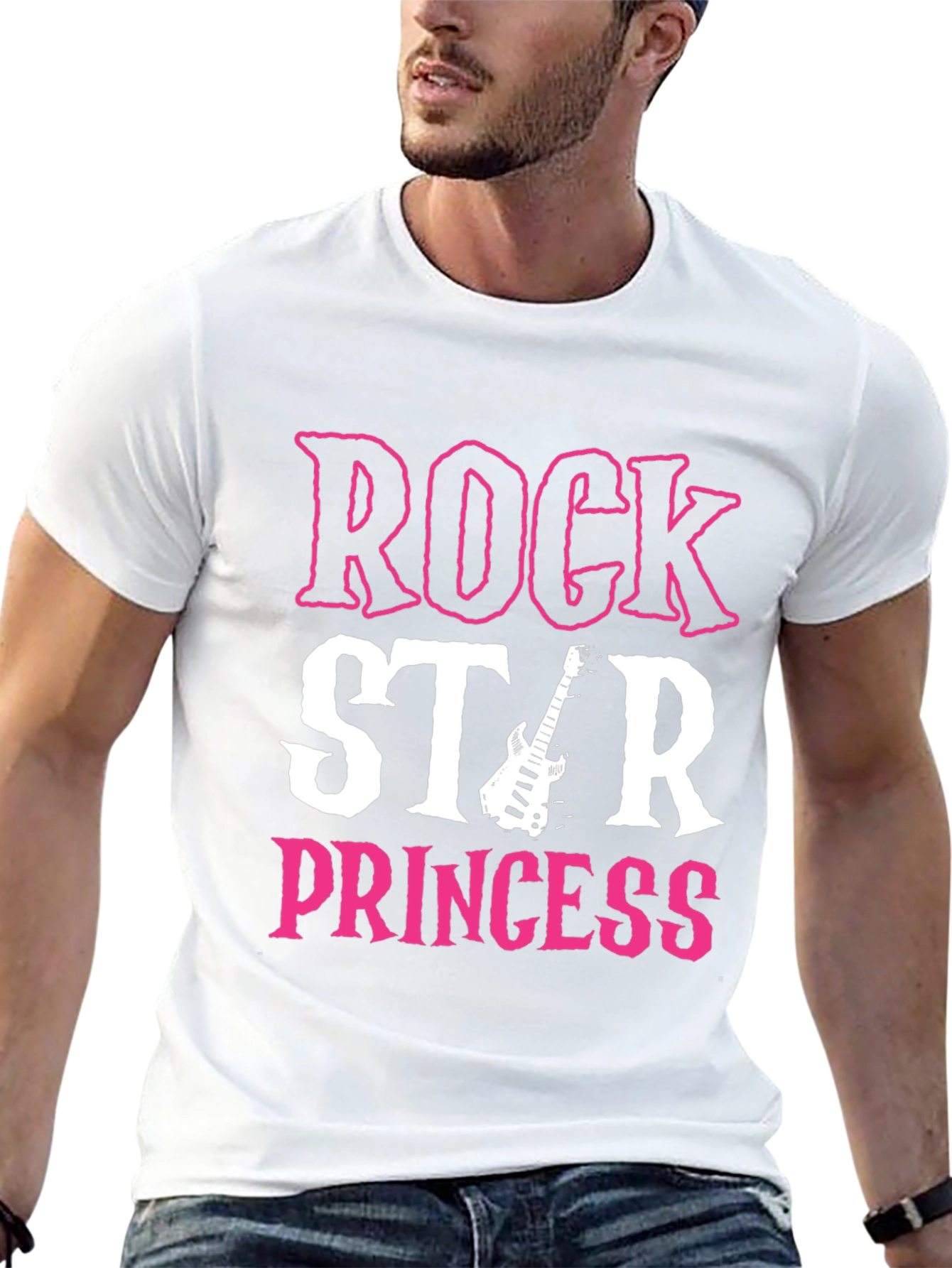 Rock Star Princess Graphic T-Shirt - Black