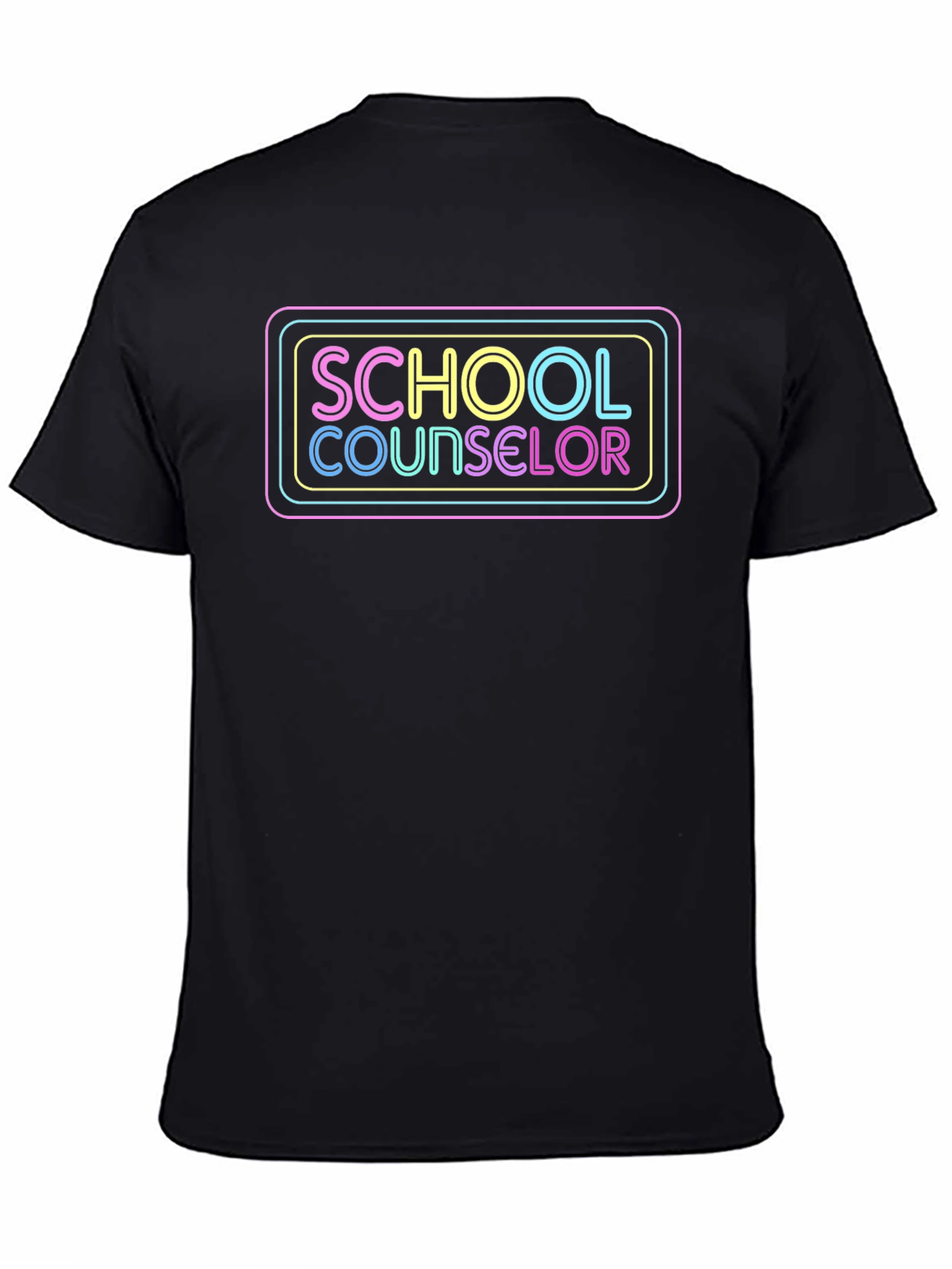 School Counselor Neon Graphic T-Shirt