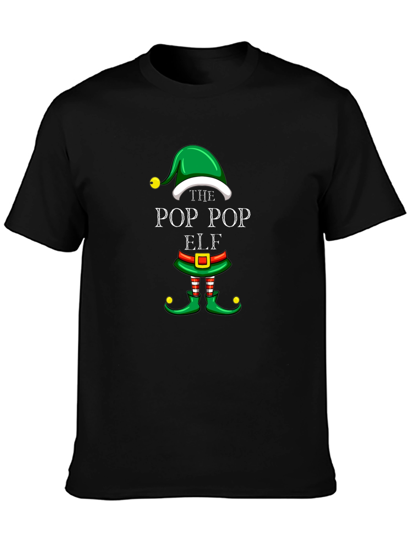 The Pop Pop Elf Christmas T-Shirt